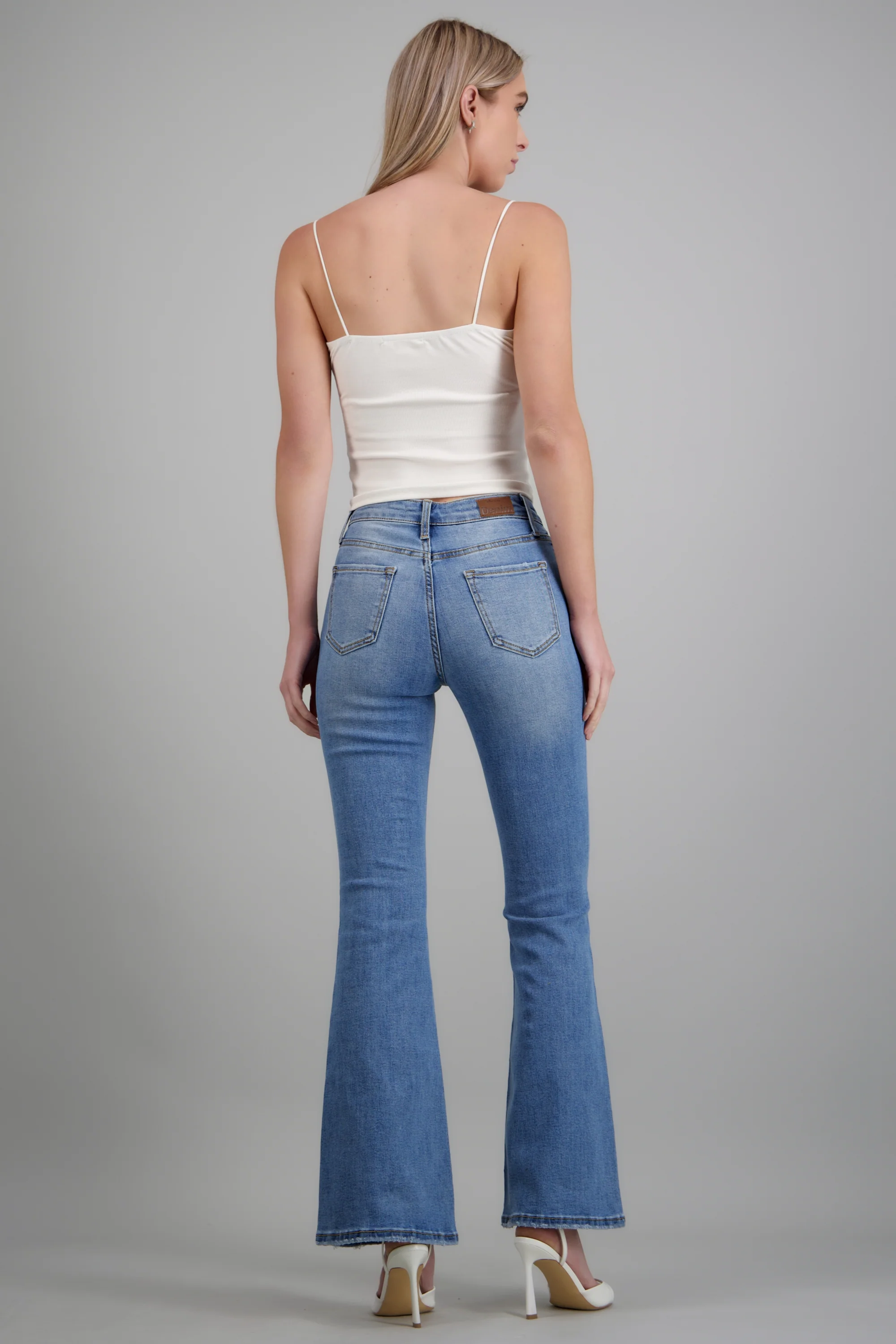 Jeans flare cintura media - Image 4