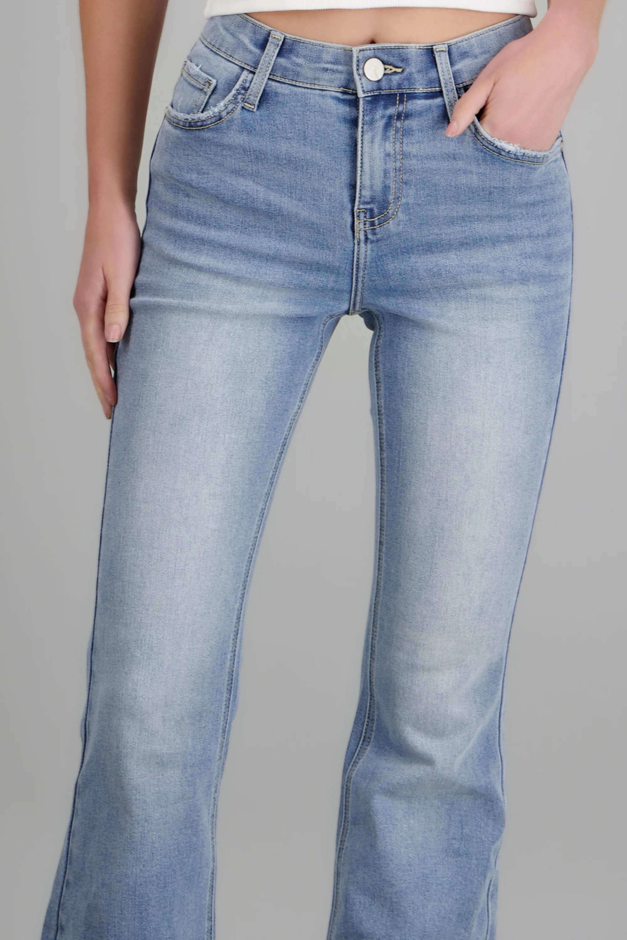 Jeans flare cintura media - Image 5