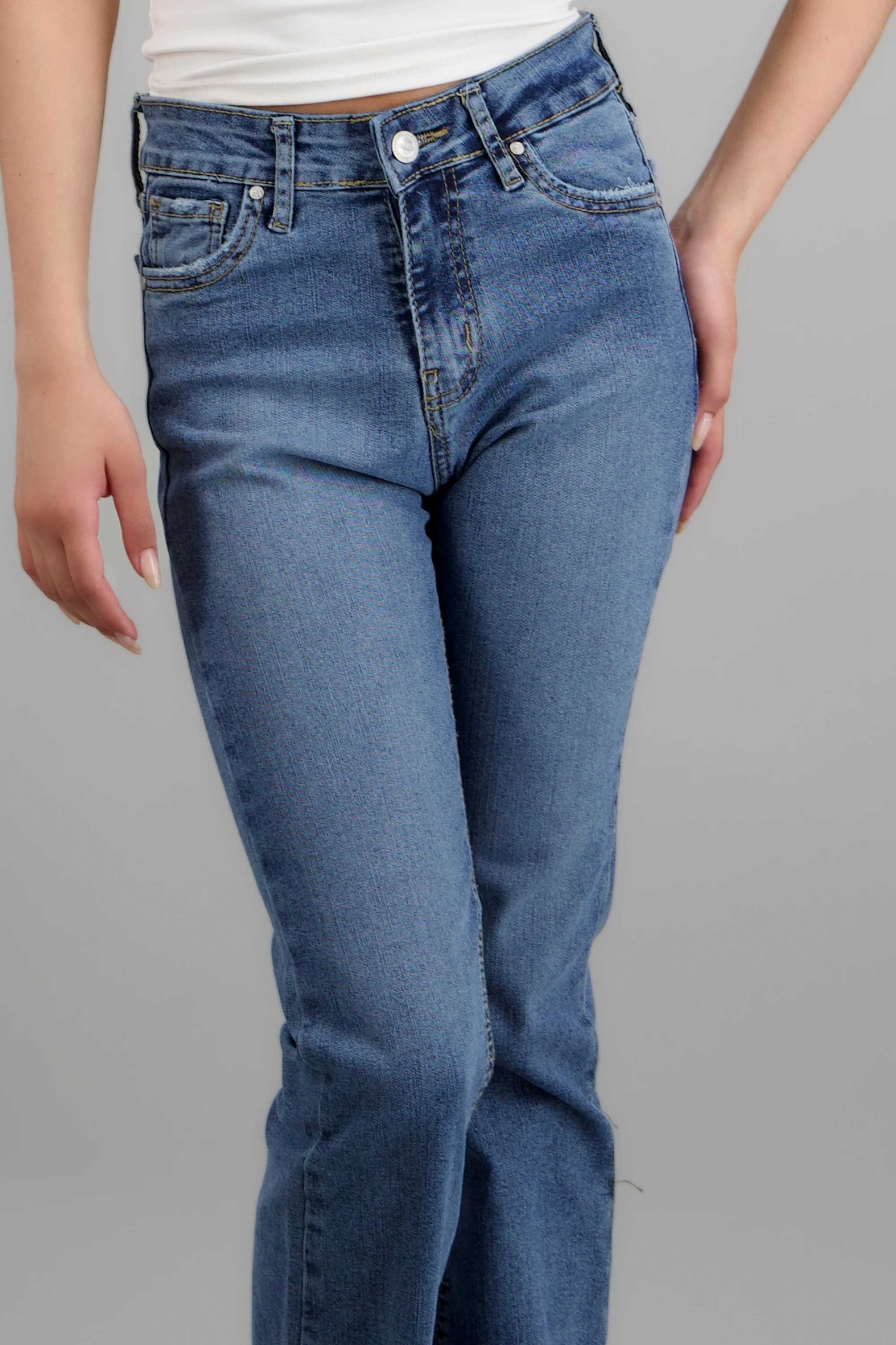 Jeans flare cintura media - Image 5