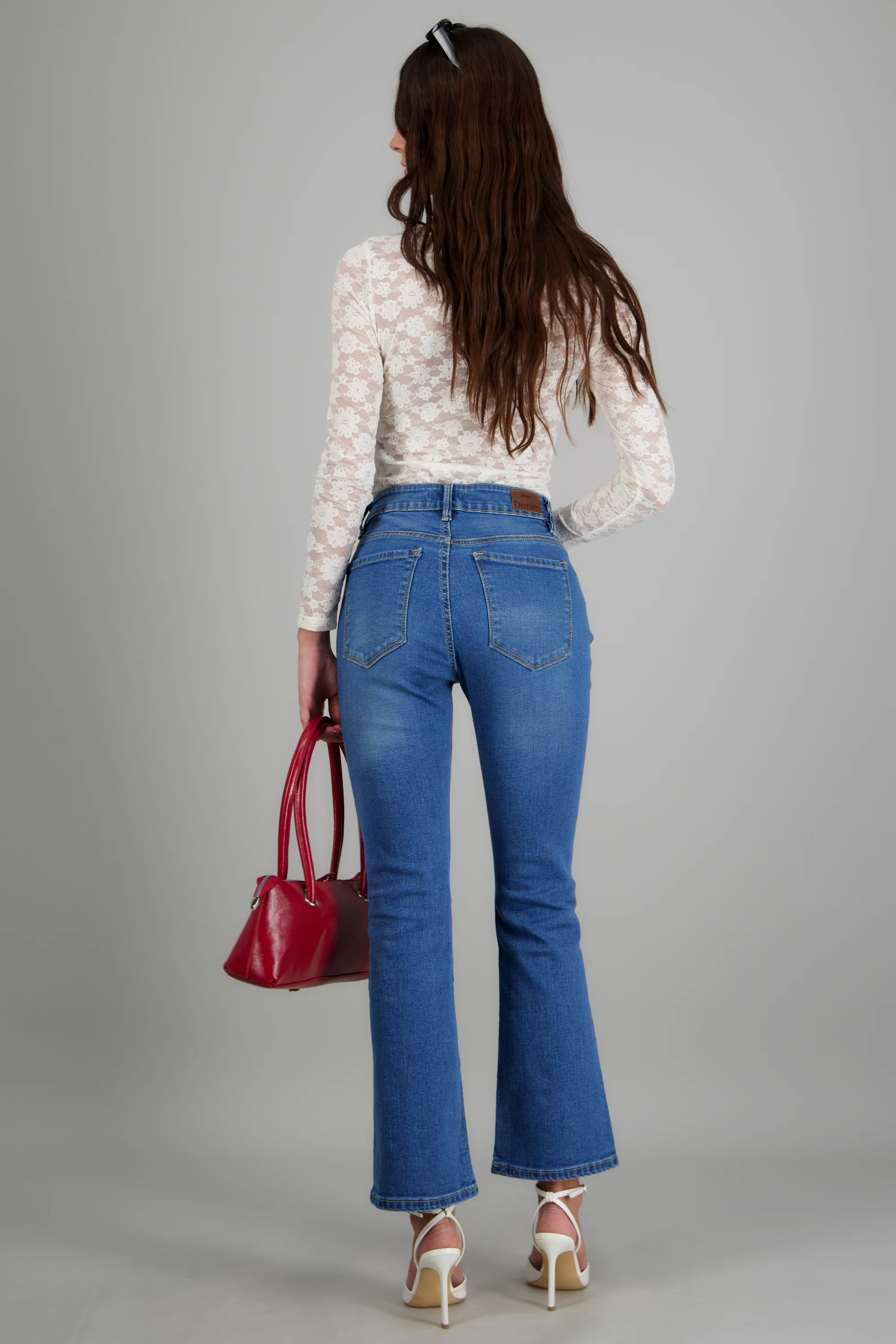 Jeans flare cropped - Image 4