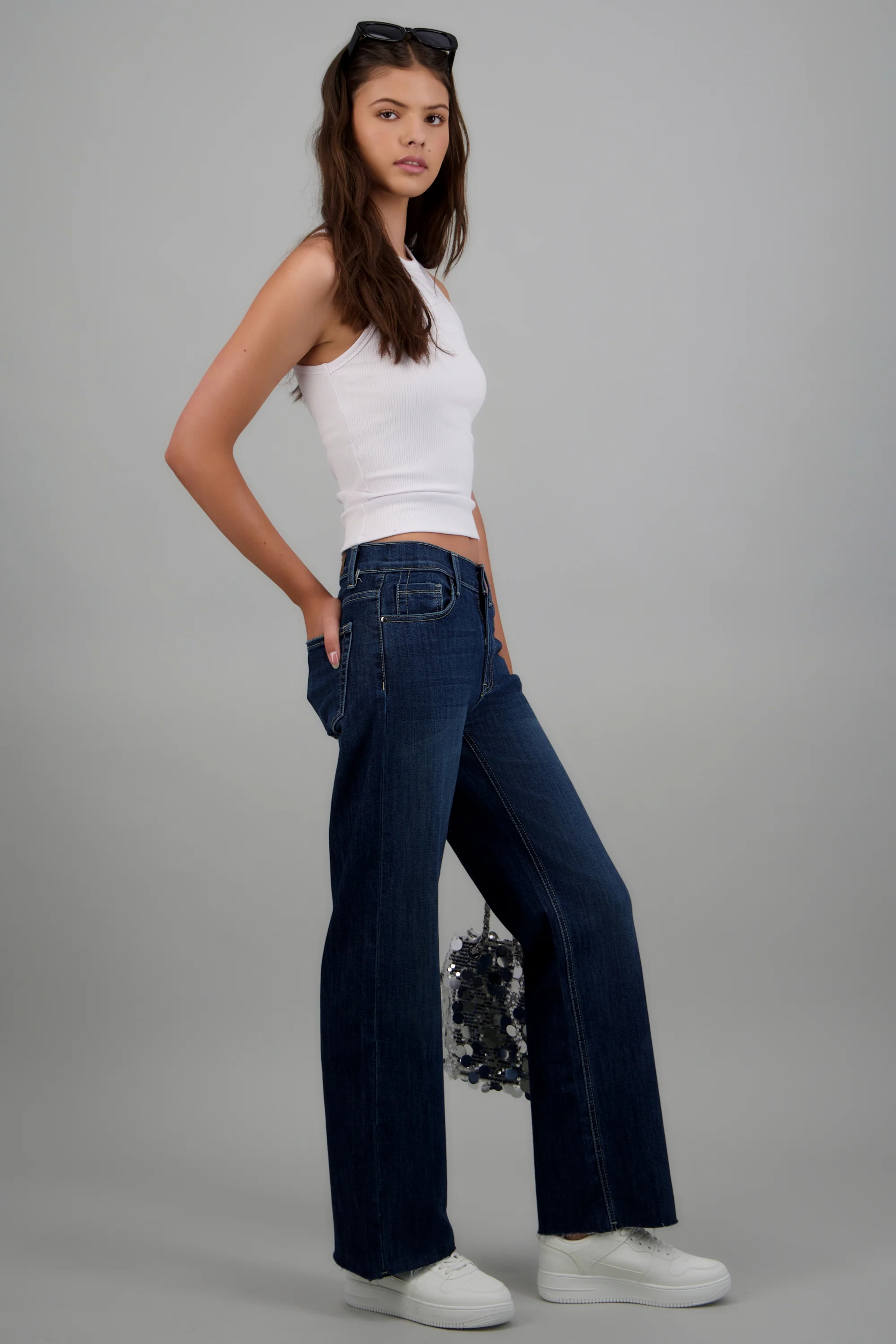 Jeans flare entintados - Image 3