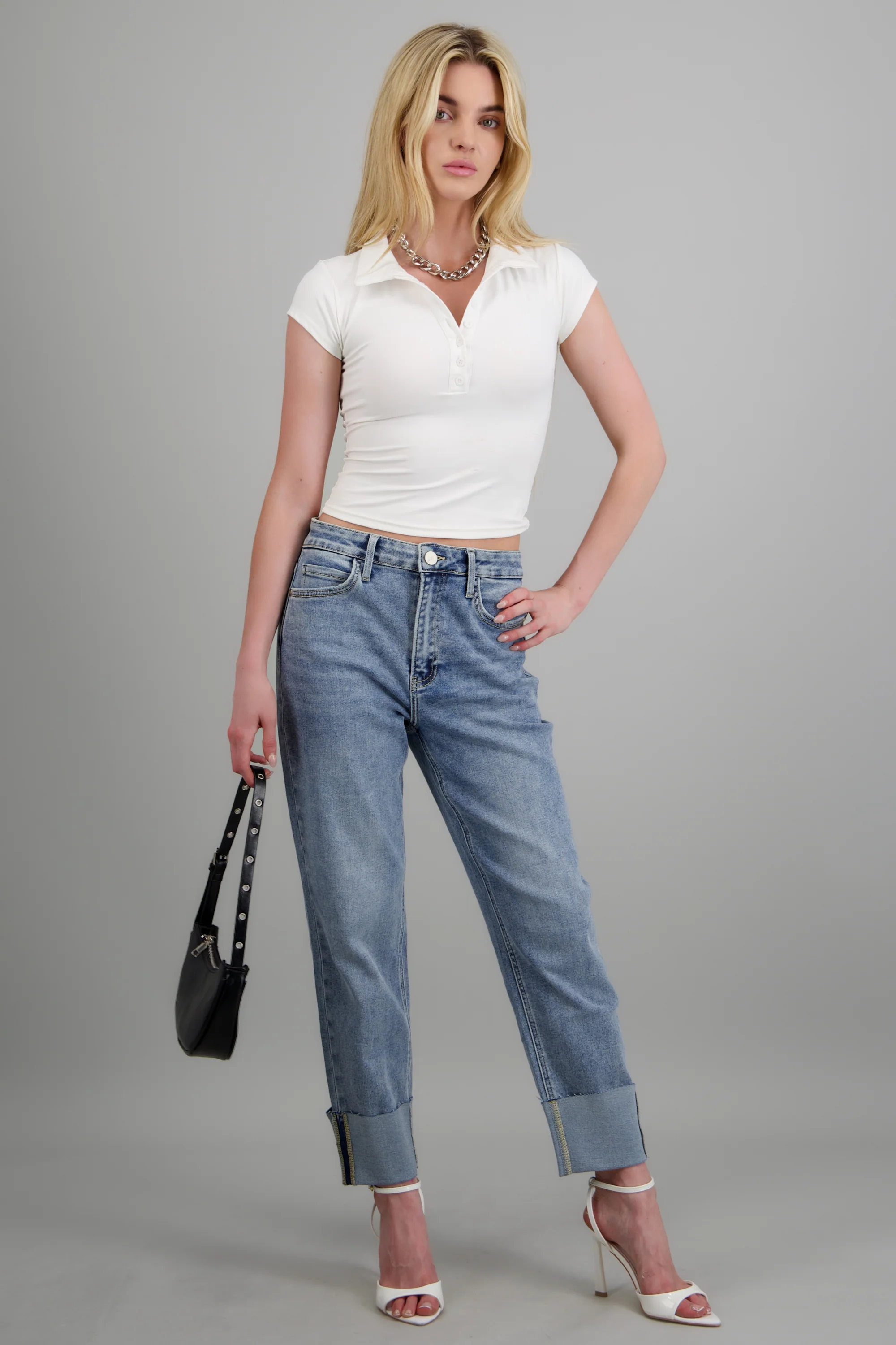 Jeans mom dobladillo - Image 3