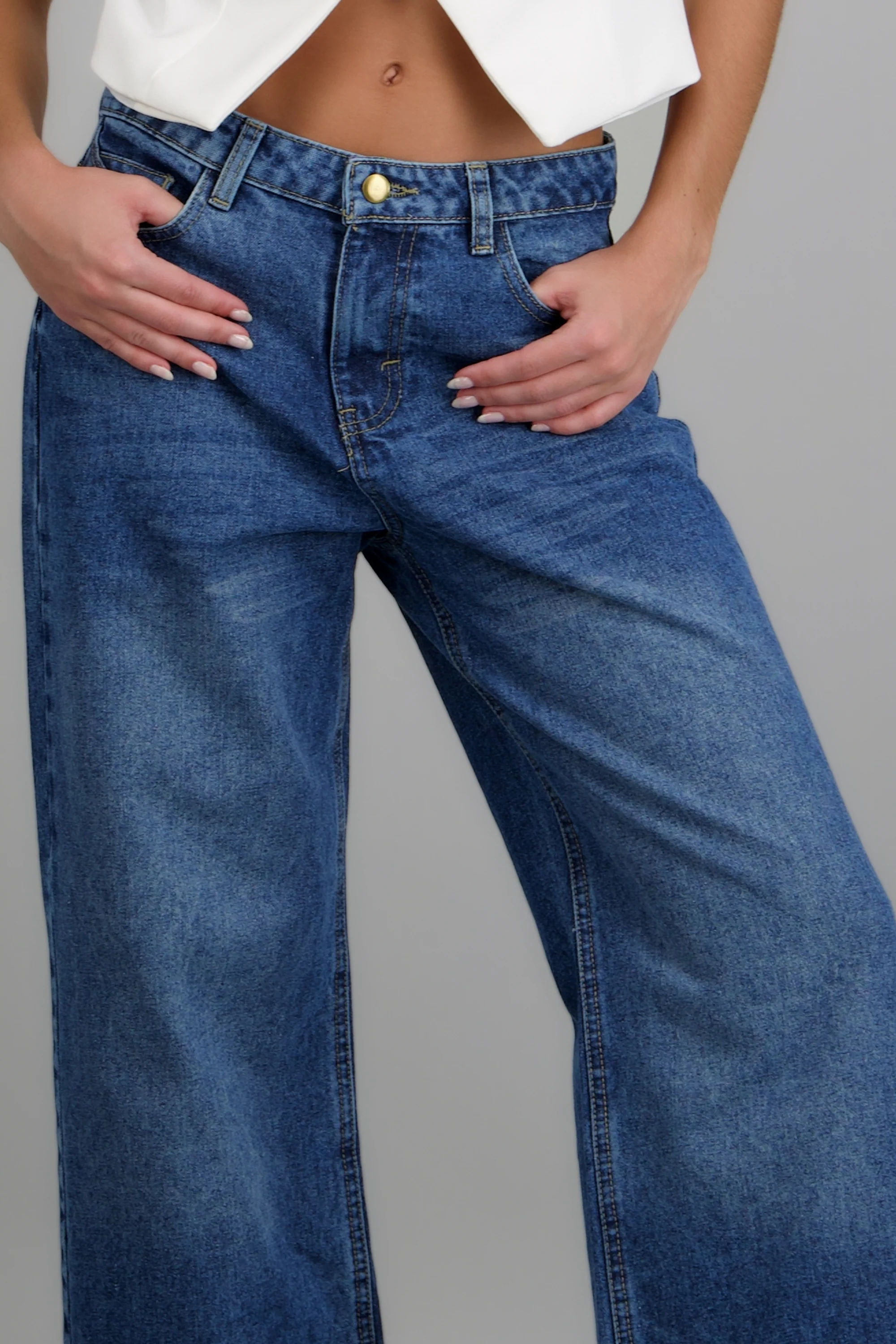 jeans straight dobladillo - Image 5