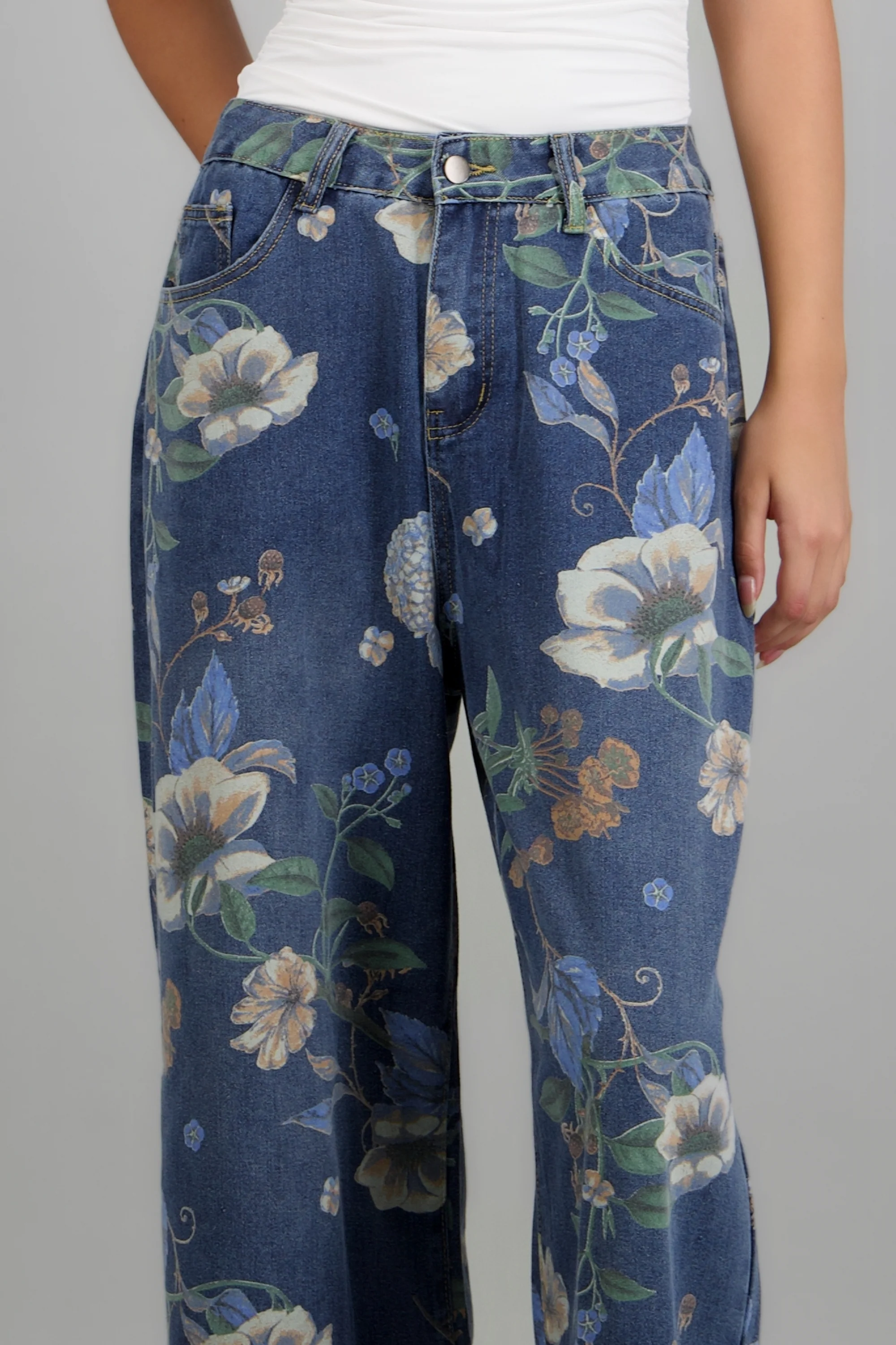 Jeans straight flores - Image 2