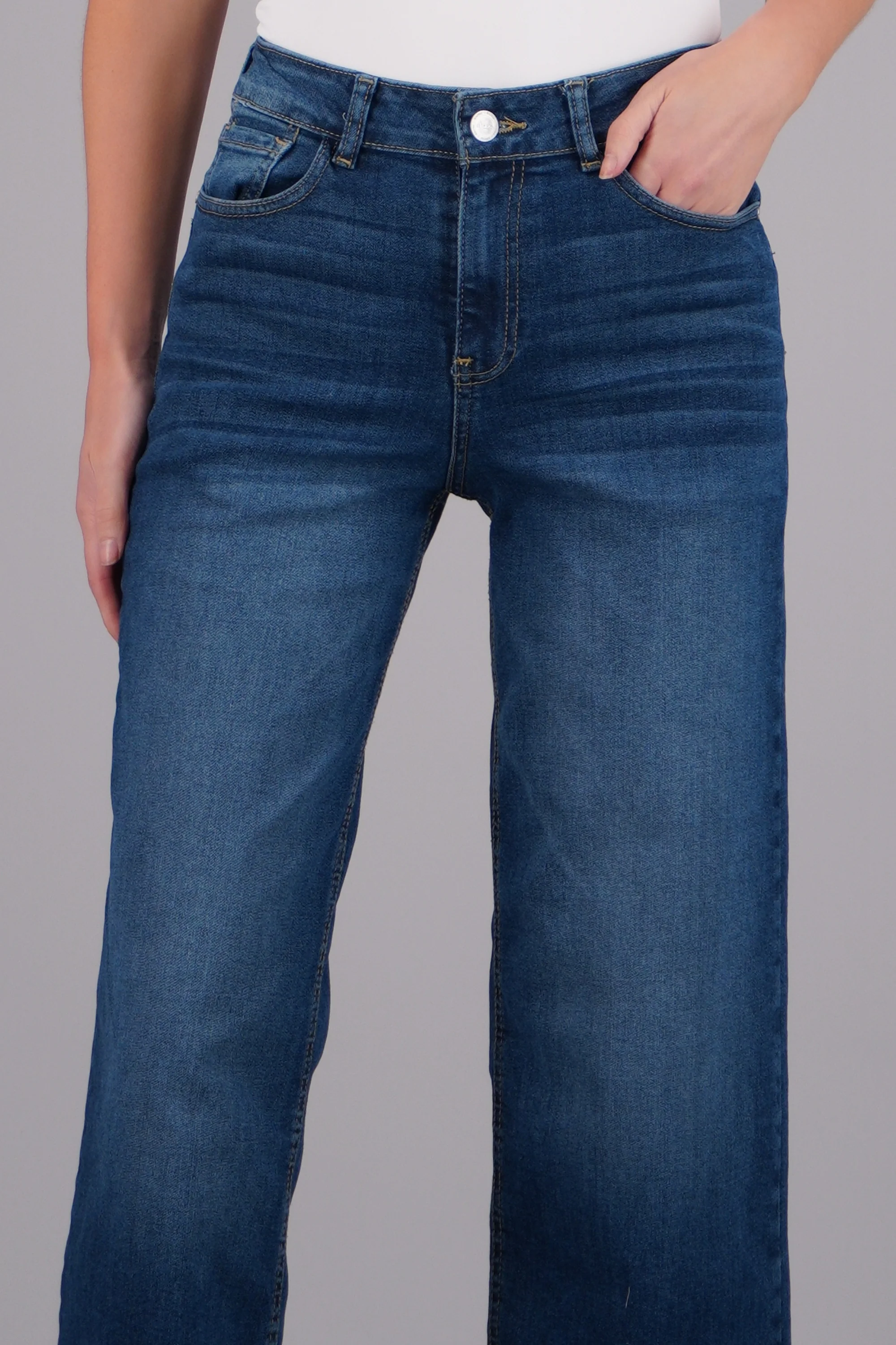 Jeans wide leg básicos - Image 5