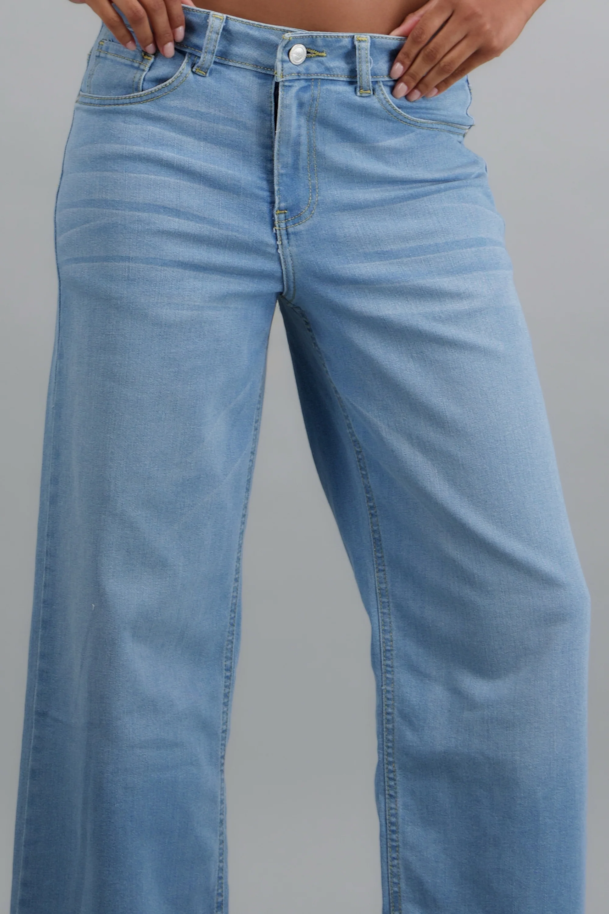Jeans wide leg básicos - Image 9