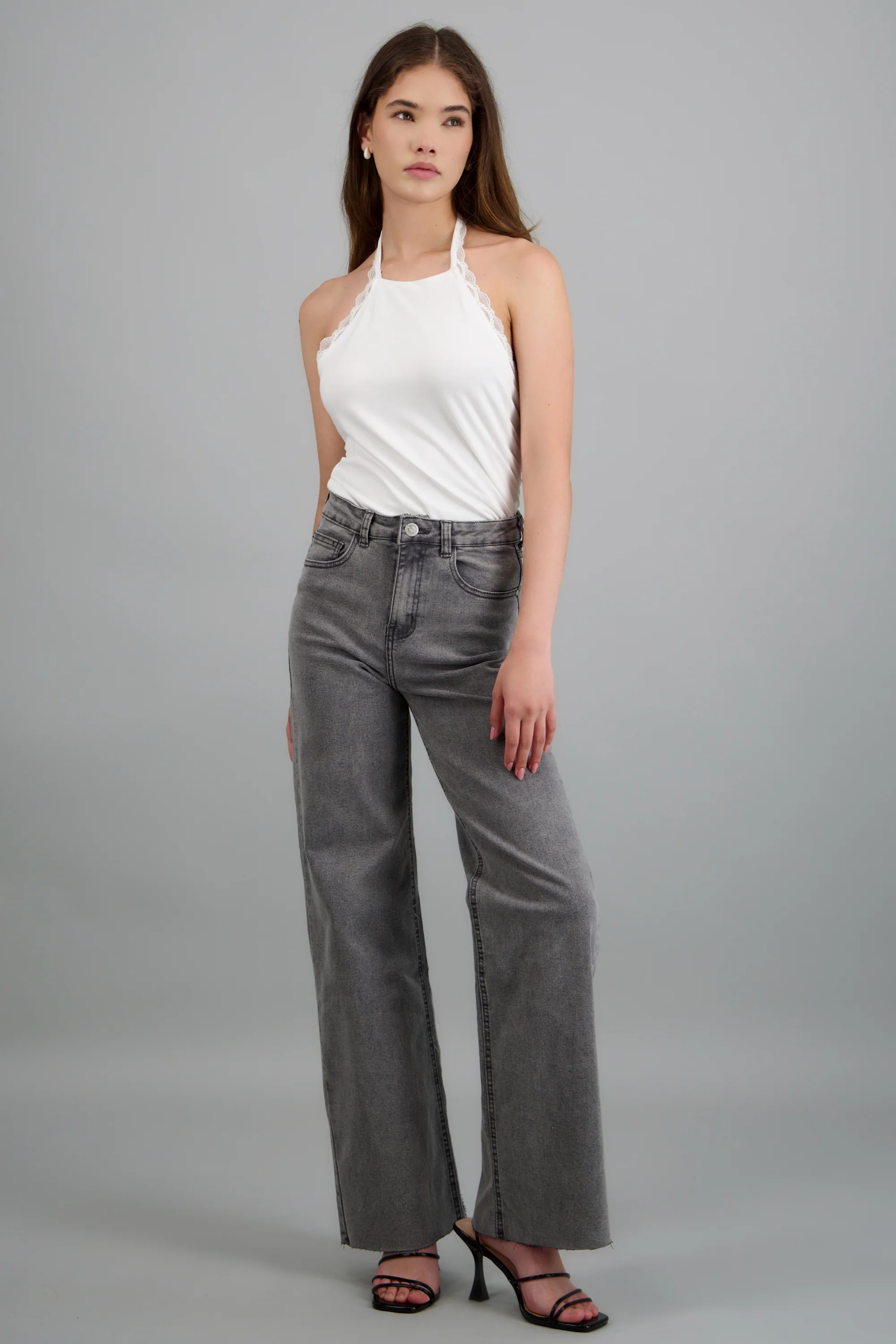 Jeans wide leg confort