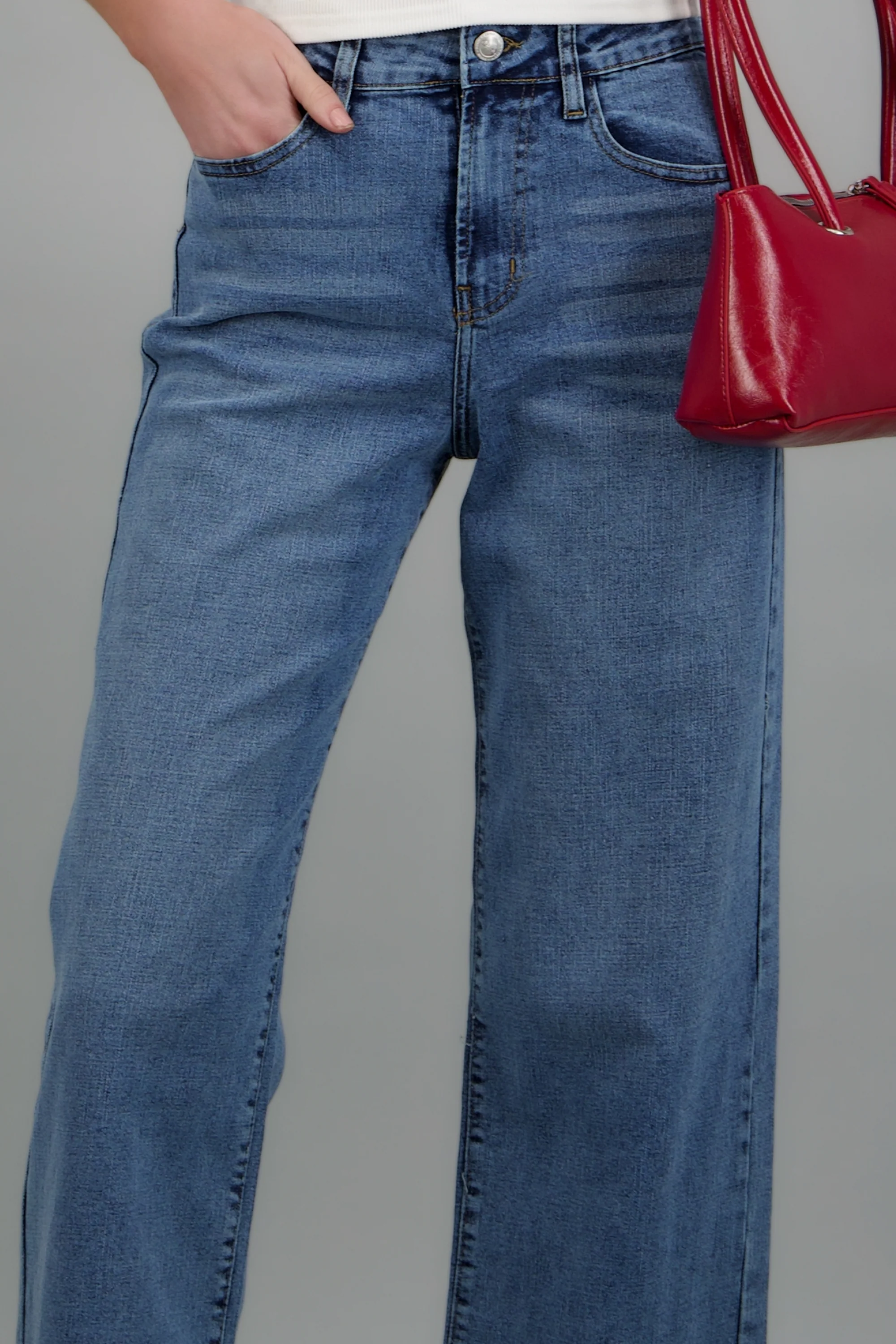 Jeans wide leg cropped - Image 5