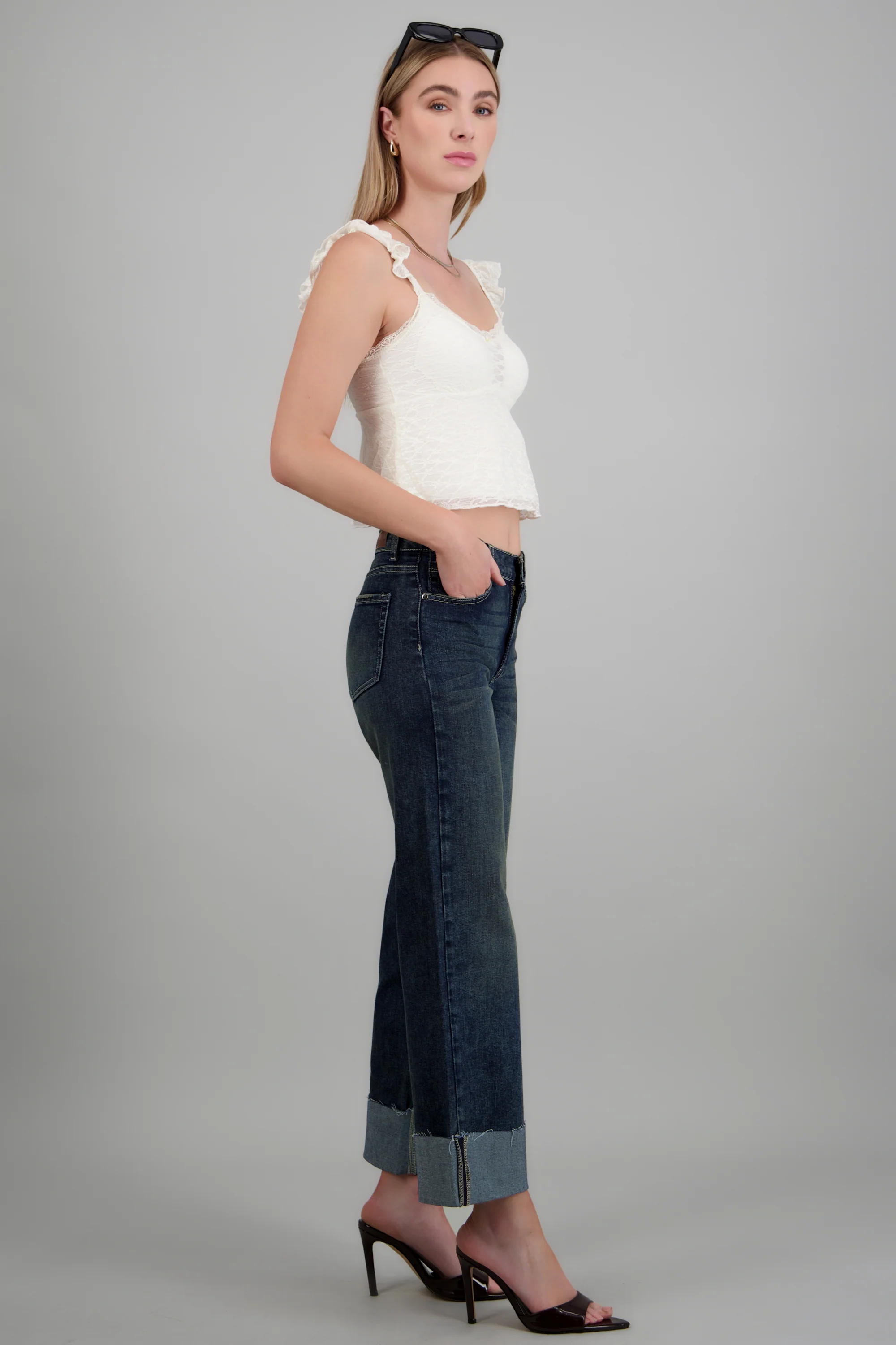 Jeans wide leg dobladillo - Image 4