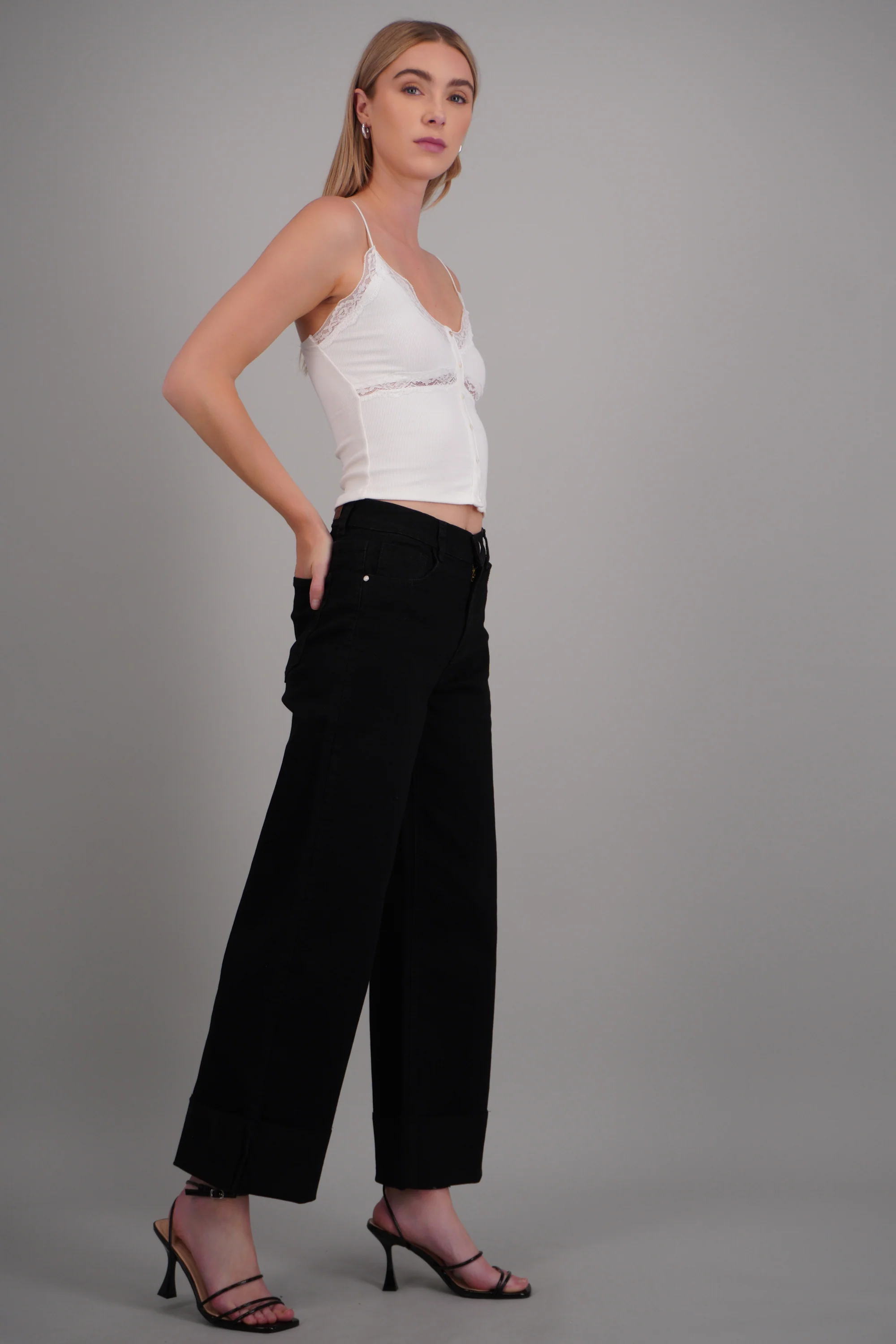 Jeans wide leg dobladillo - Image 3