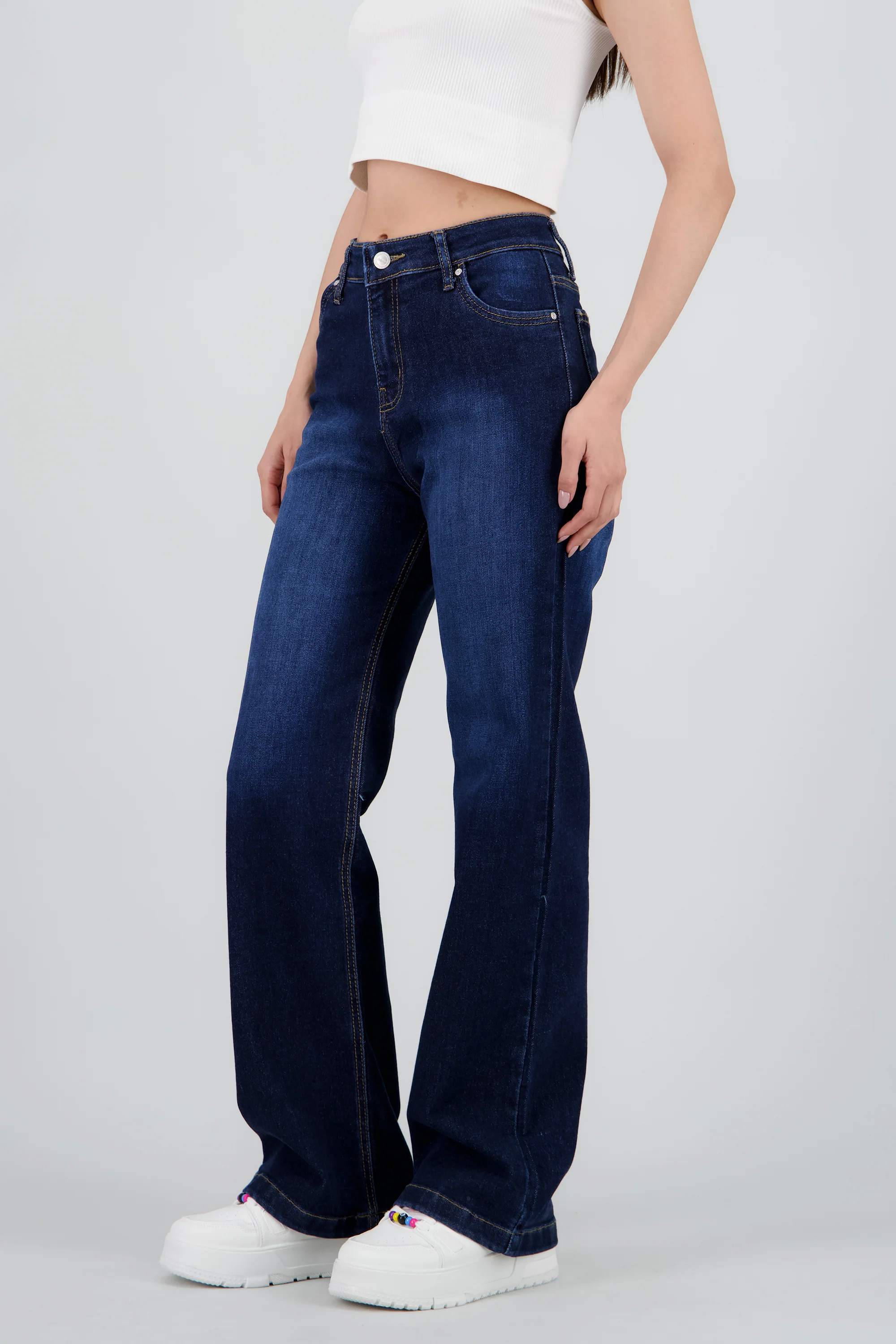 Jeans wide leg mid rise - Image 3