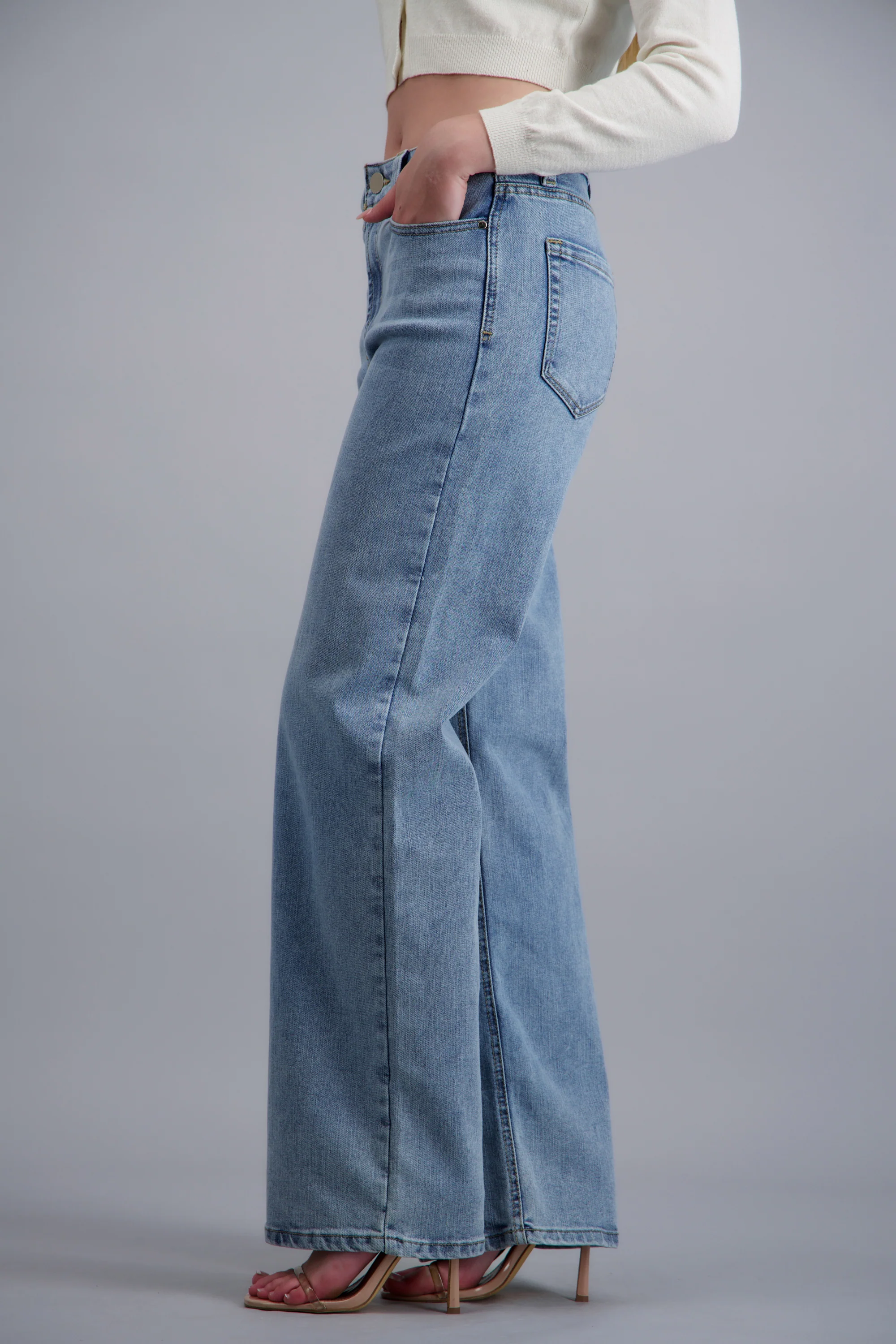 JEANS WIDE LEG ULTRA CONFORT - Image 5