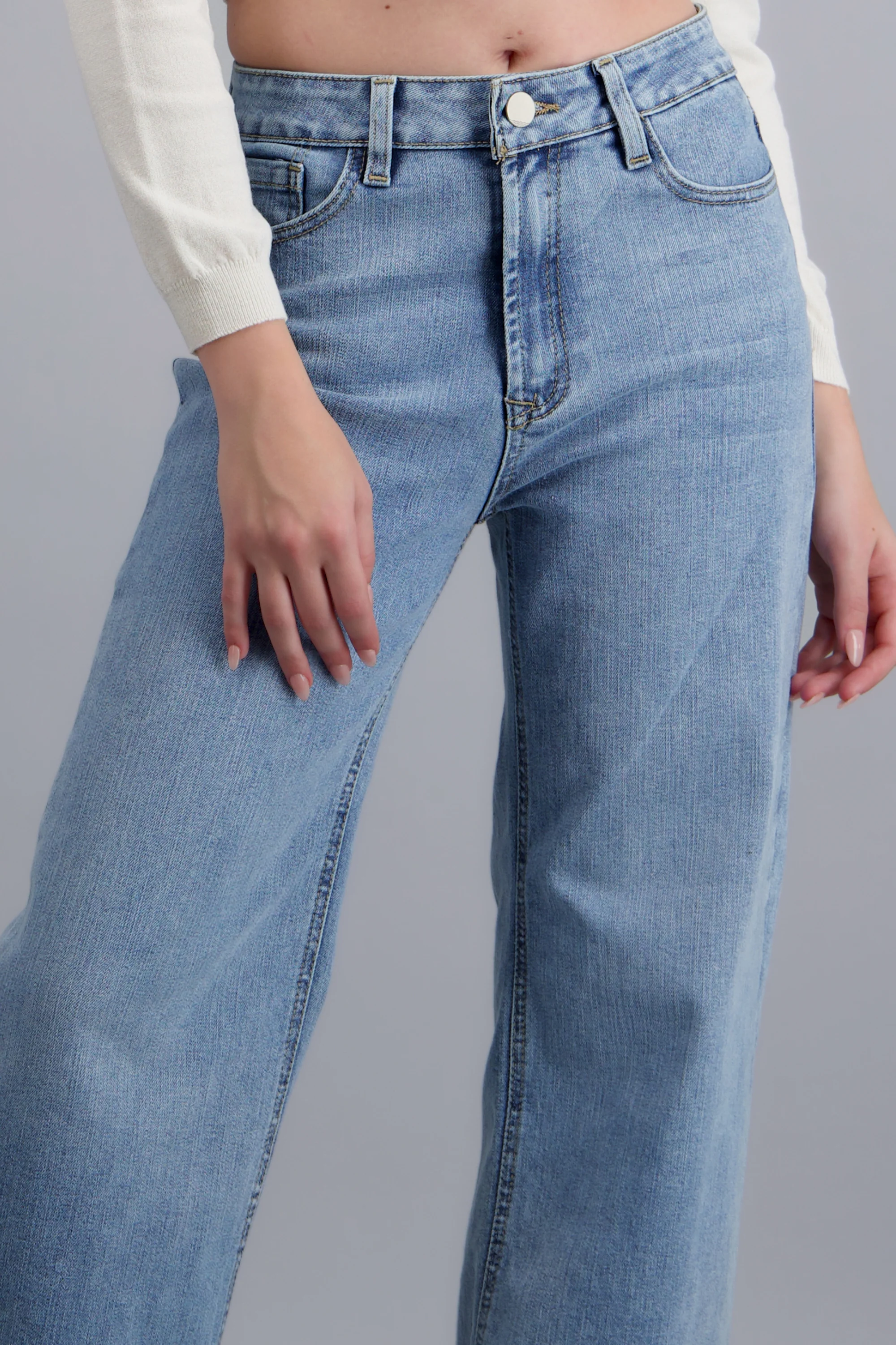 JEANS WIDE LEG ULTRA CONFORT - Image 7