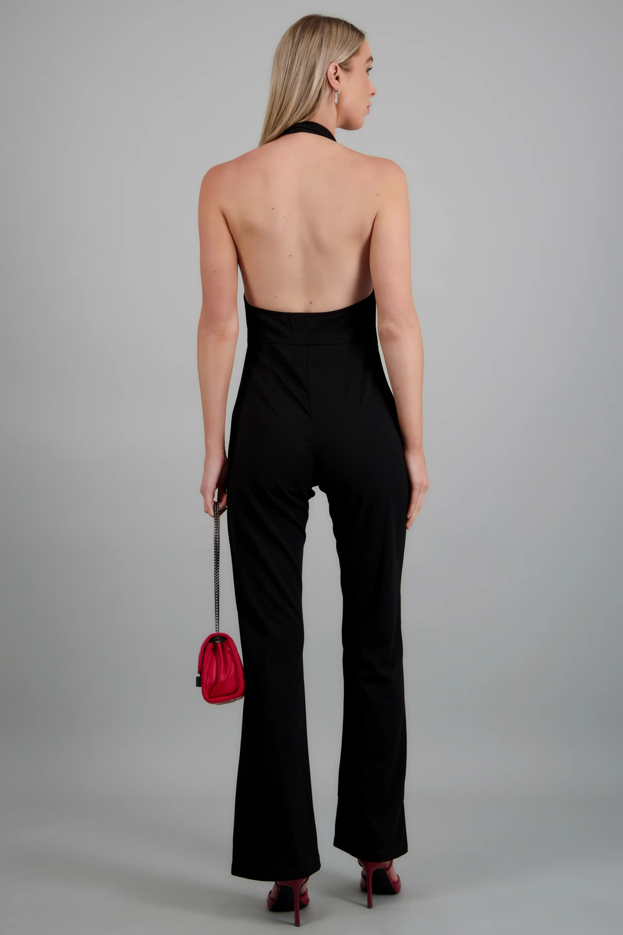 Jumpsuit halter escote cascada - Image 9