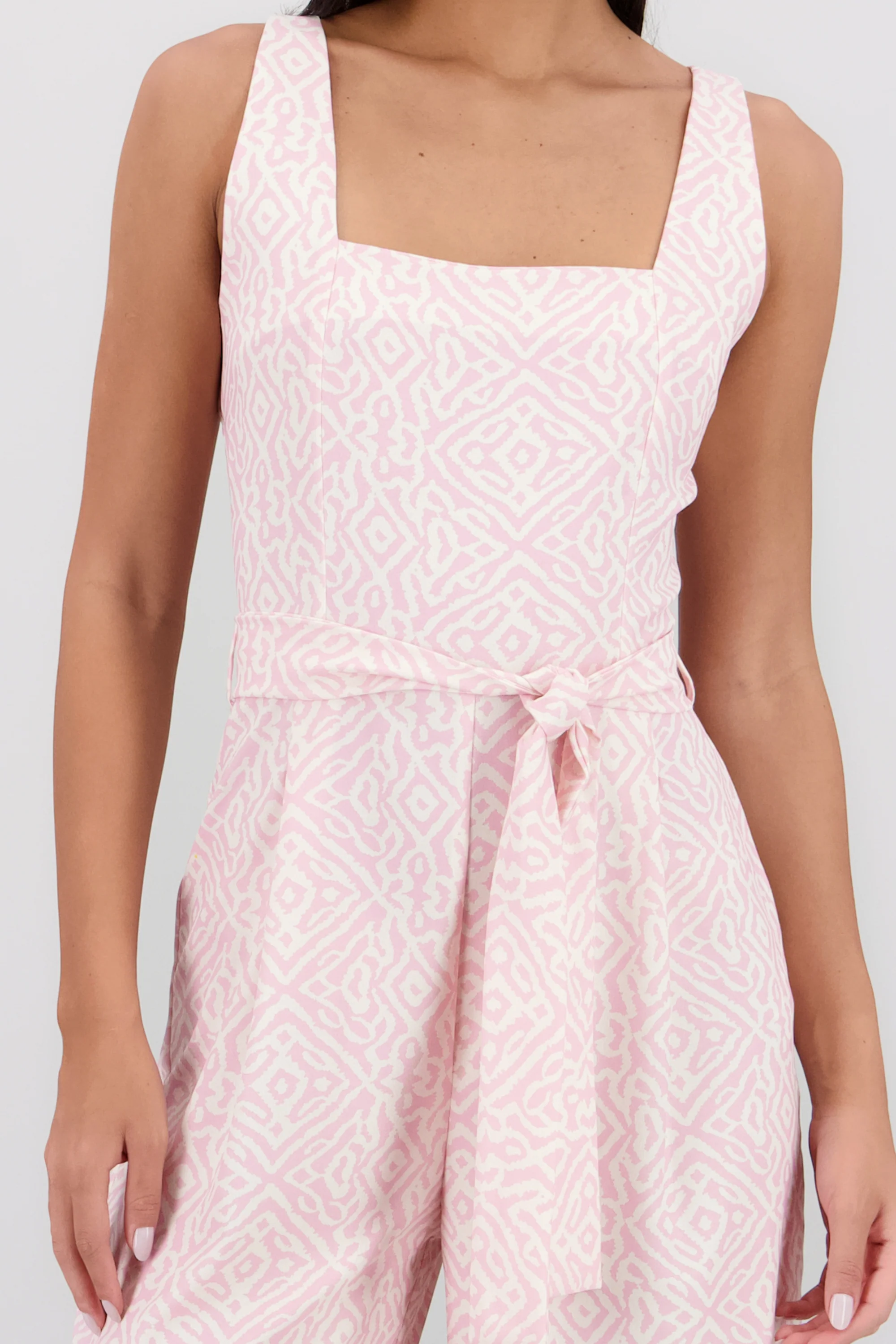 Jumpsuit tirantes gruesos escote cuadrado - Image 5