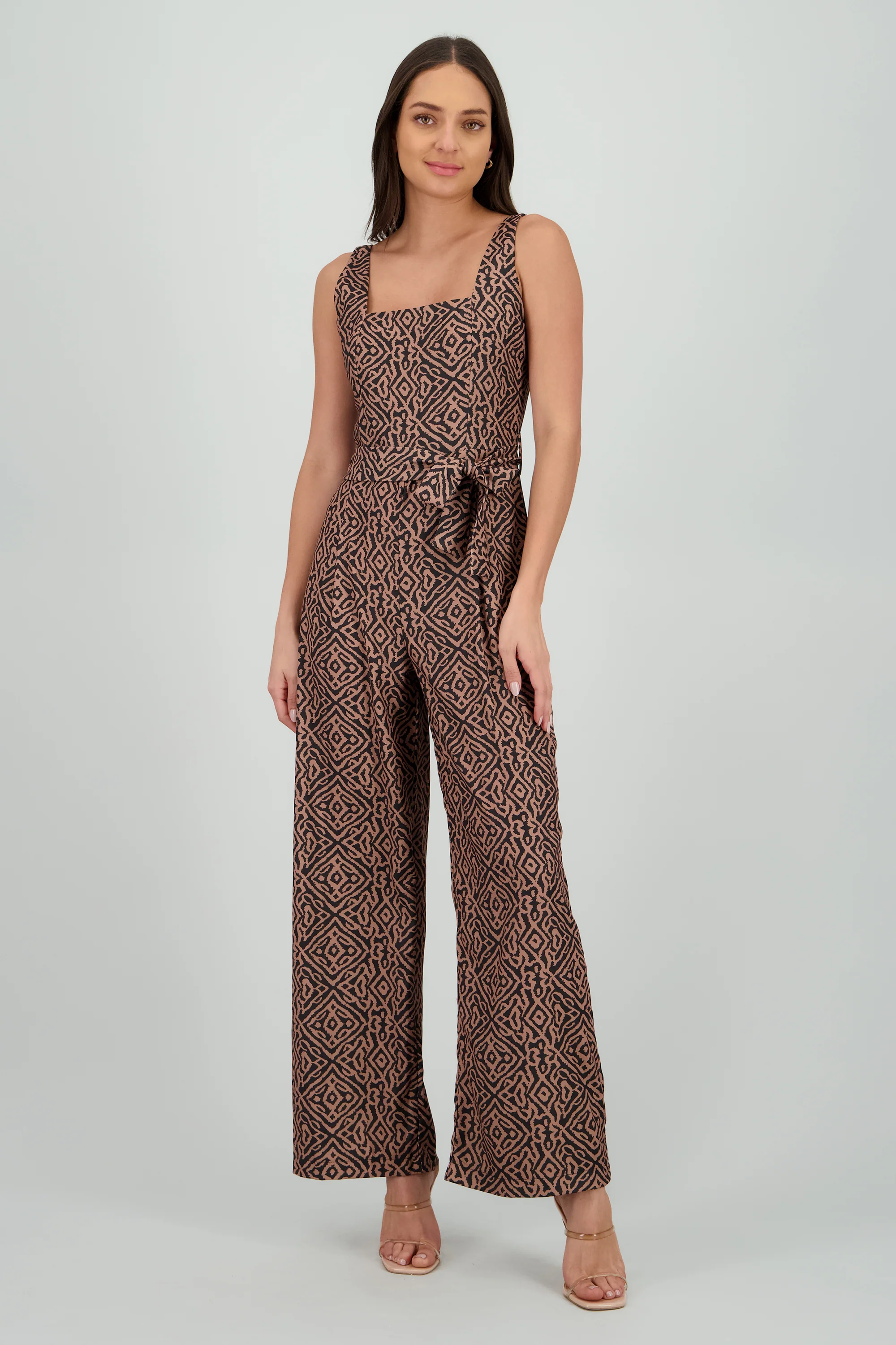 Jumpsuit tirantes gruesos escote cuadrado