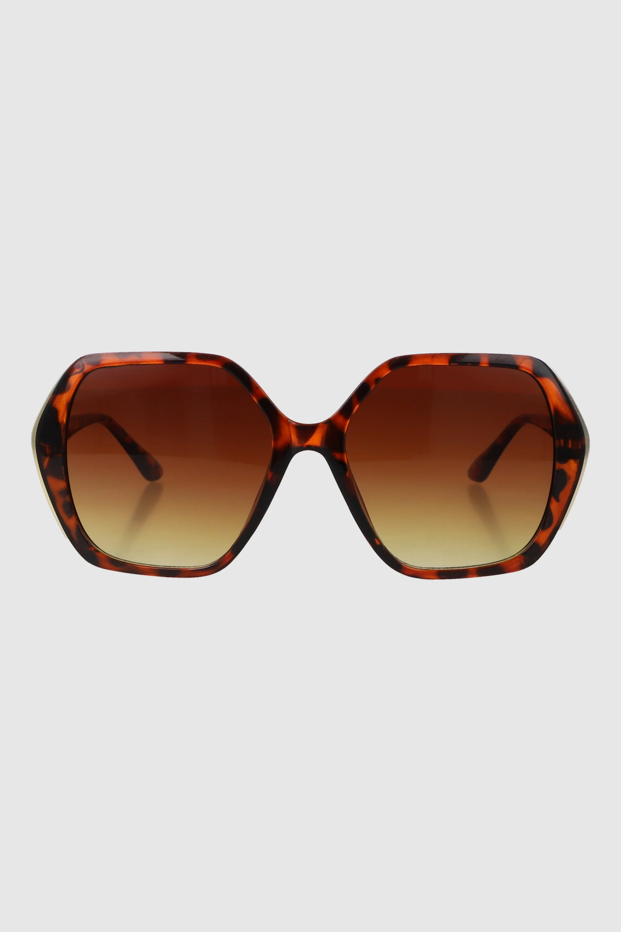 Lente cuadrado geometrico con borde metalico