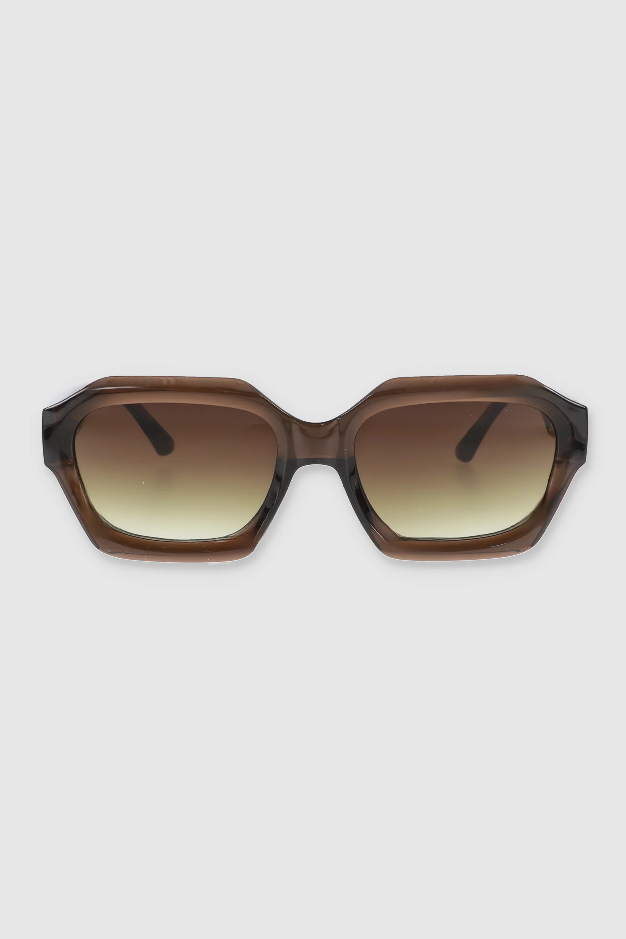 Lente Rectangular geometrico marco grueso