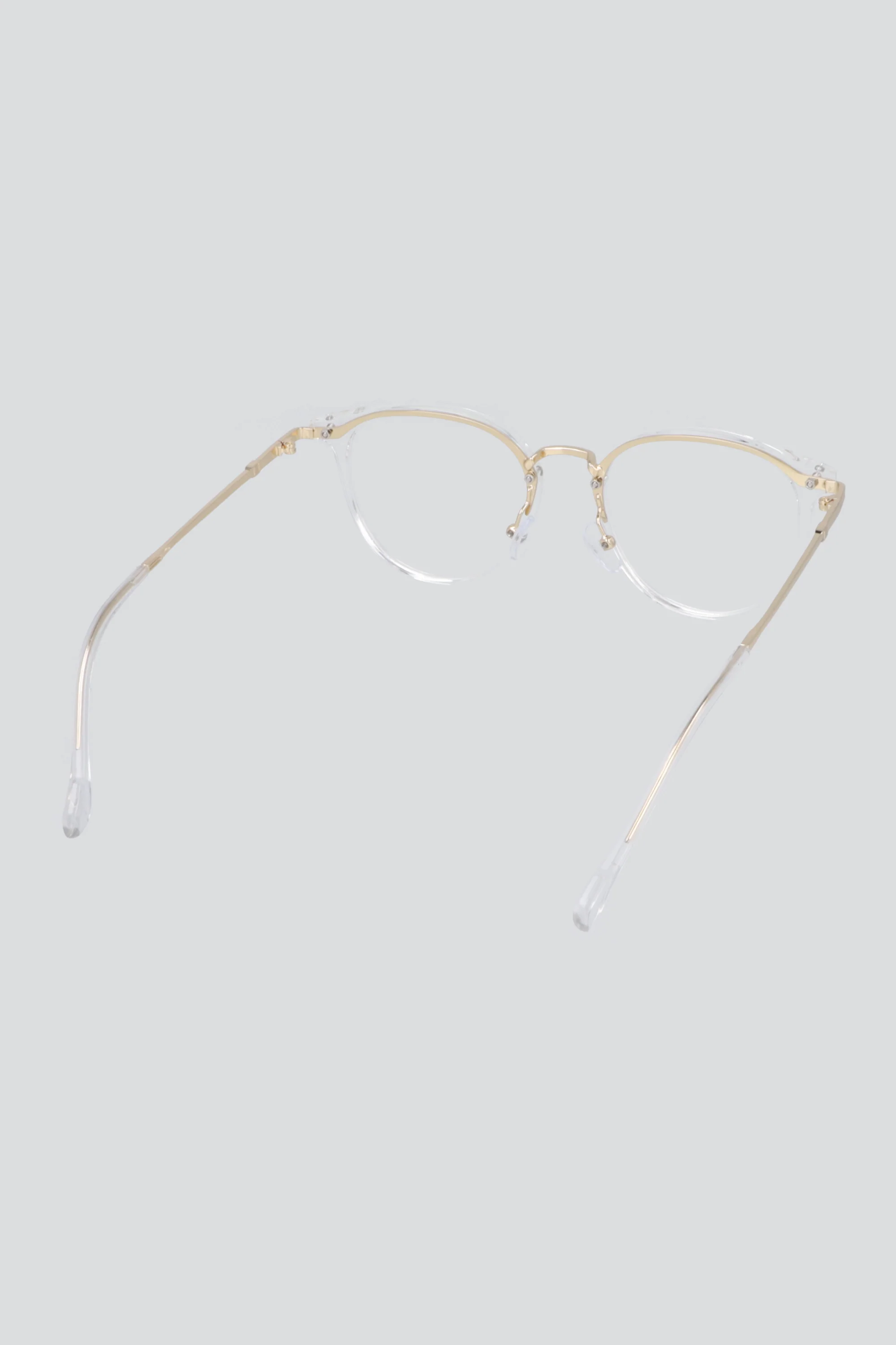 Lentes redondos armazón mixto luz azul - Image 4