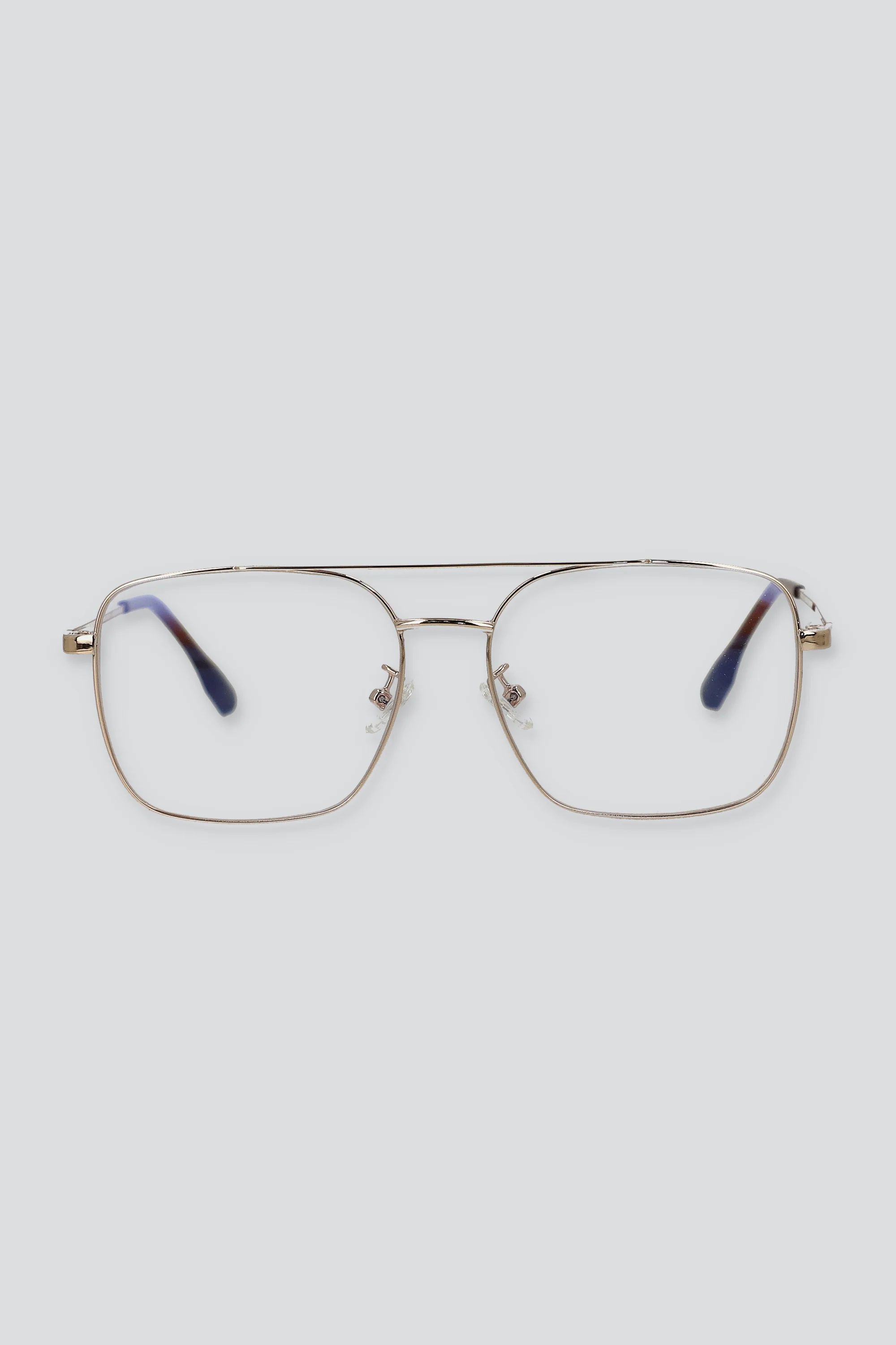 Lentes aviador cuadrado luz azul