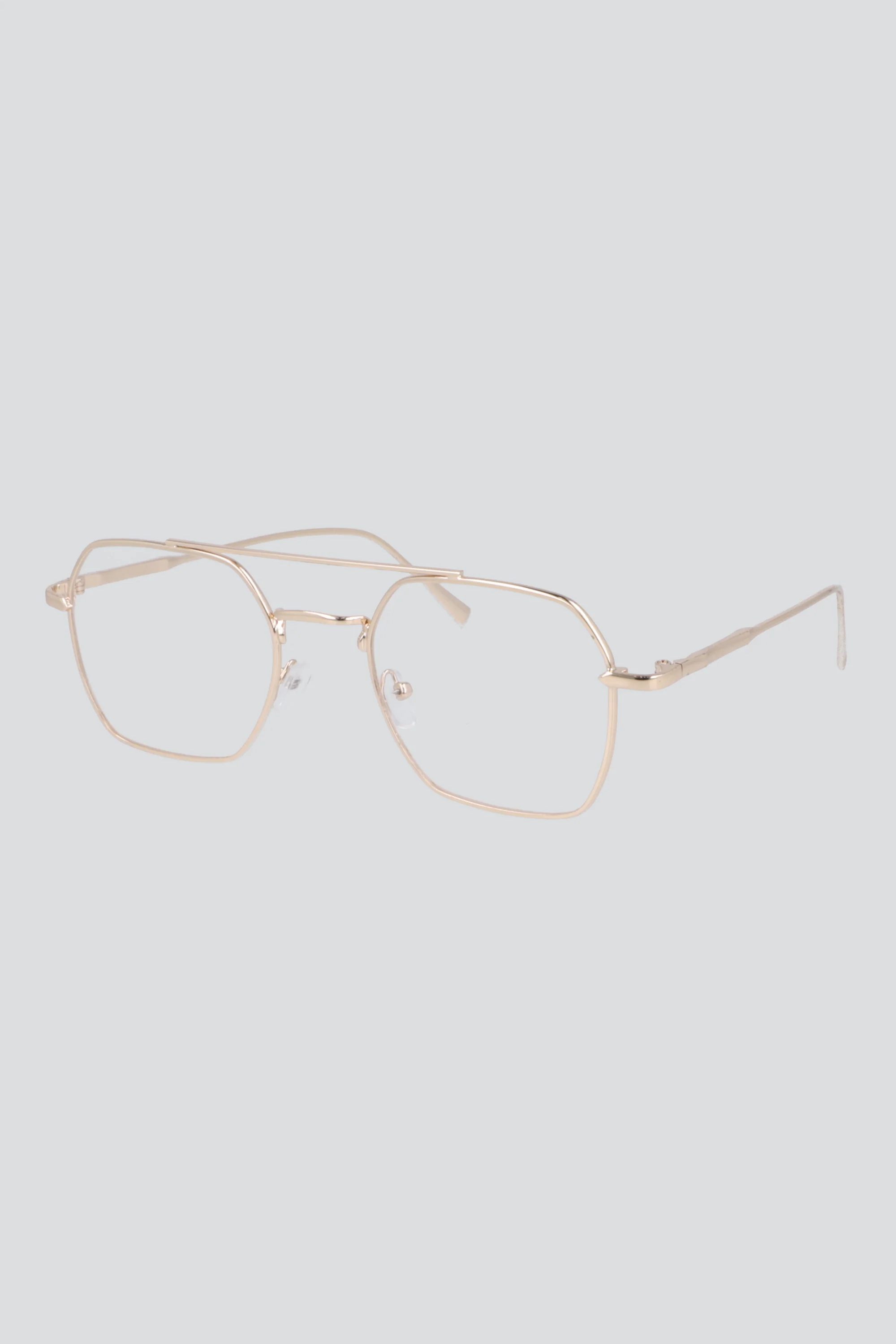 Lentes retro marco metálico luz azul - Image 2