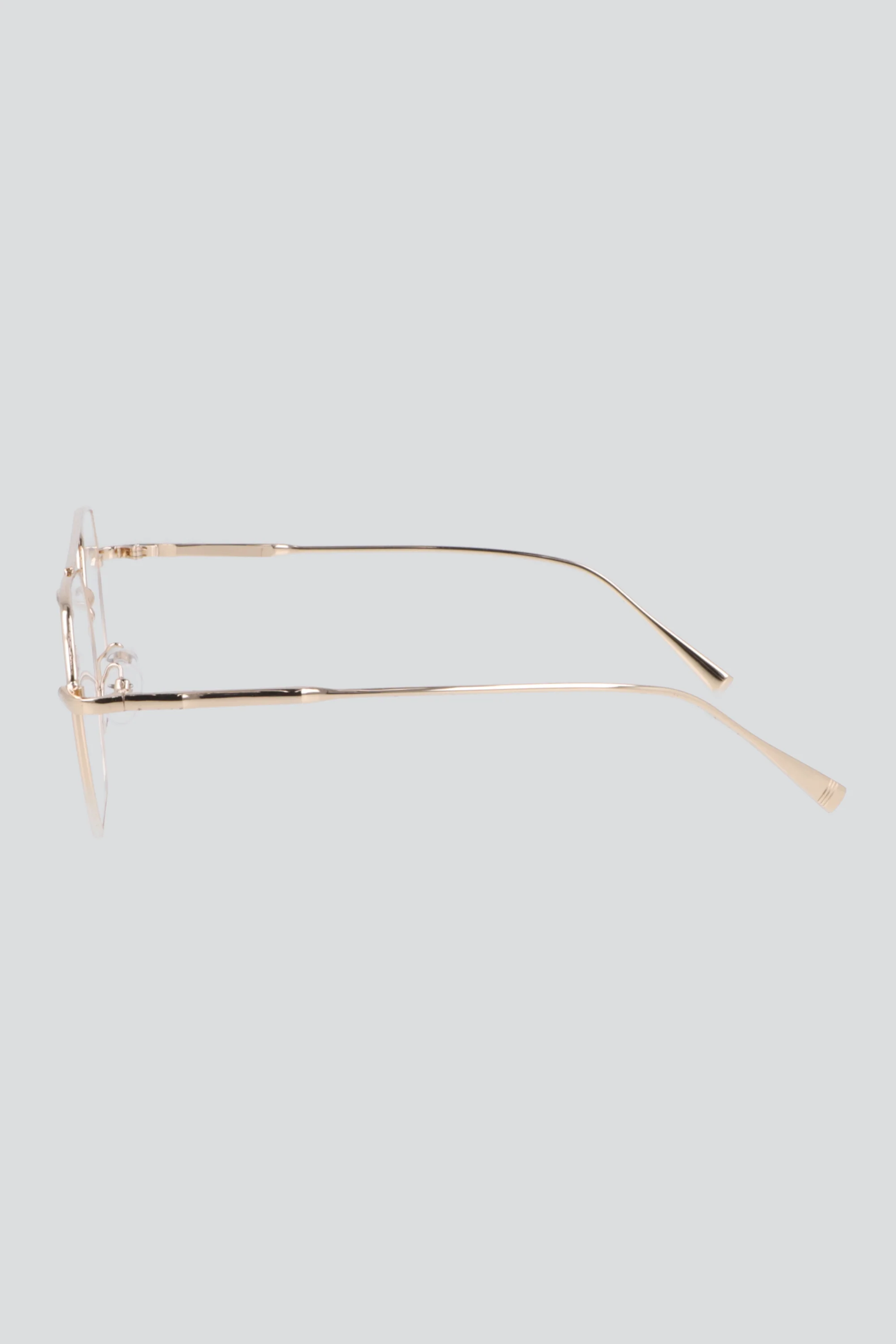 Lentes retro marco metálico luz azul - Image 3
