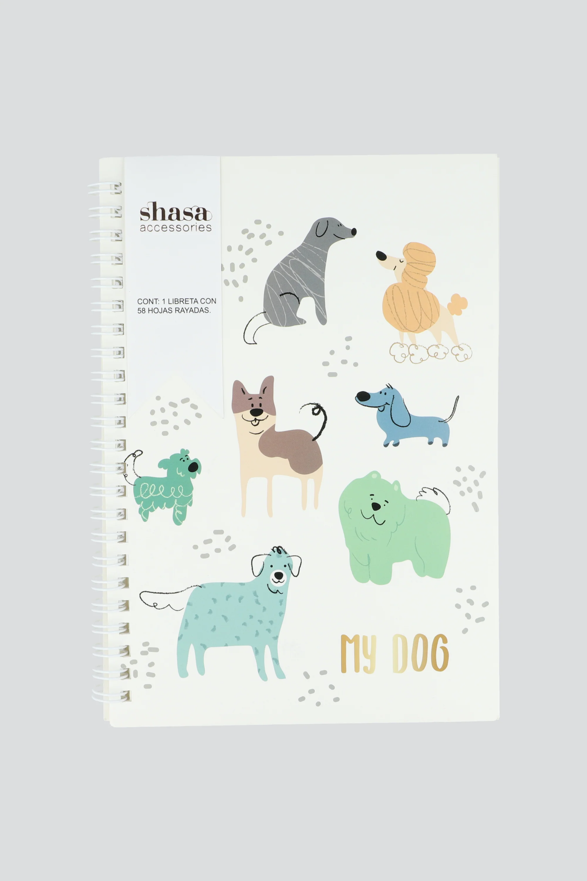 Libreta perritos 60 hojas rayadas a5