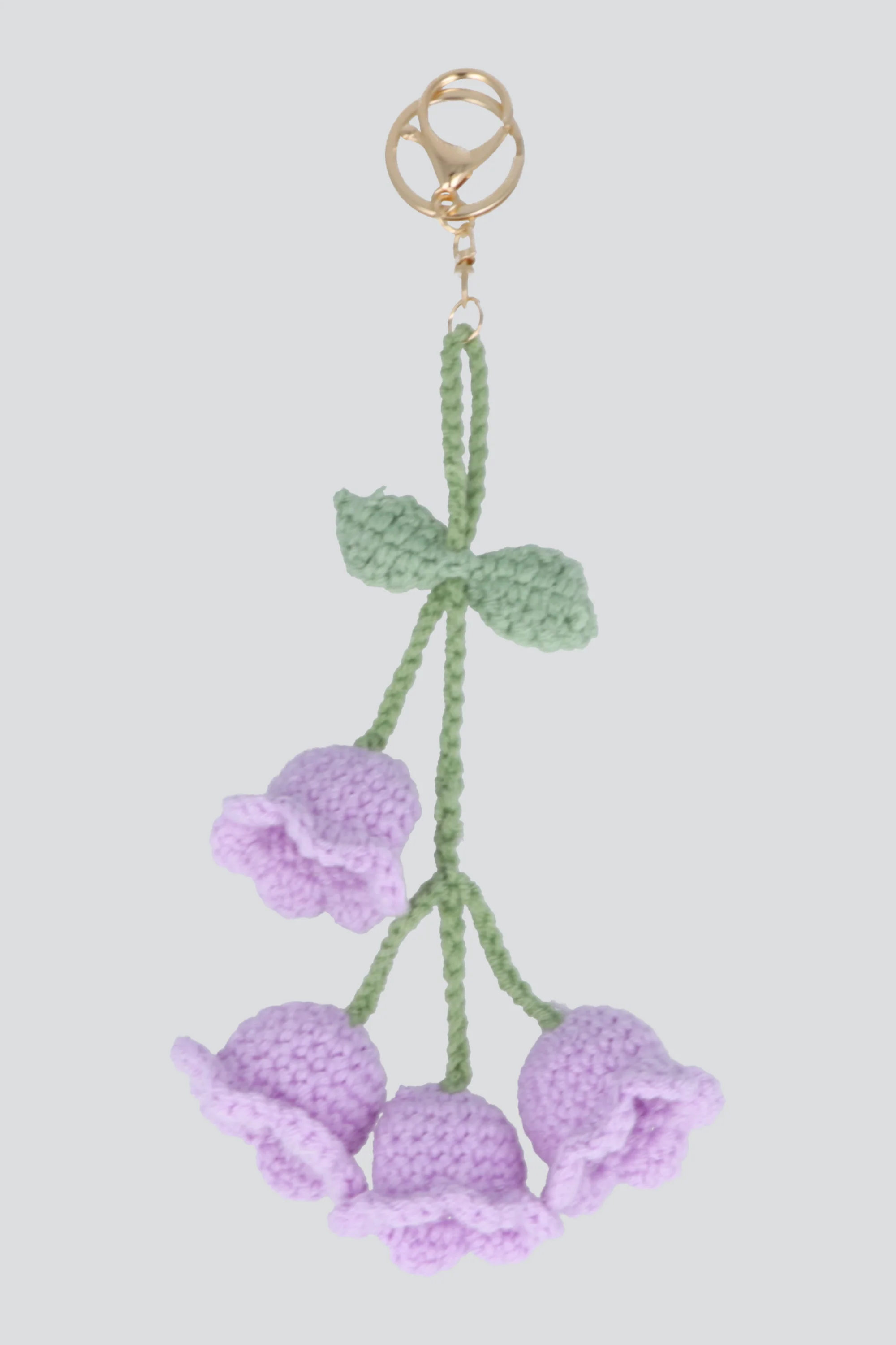 Llavero tulipanes crochet
