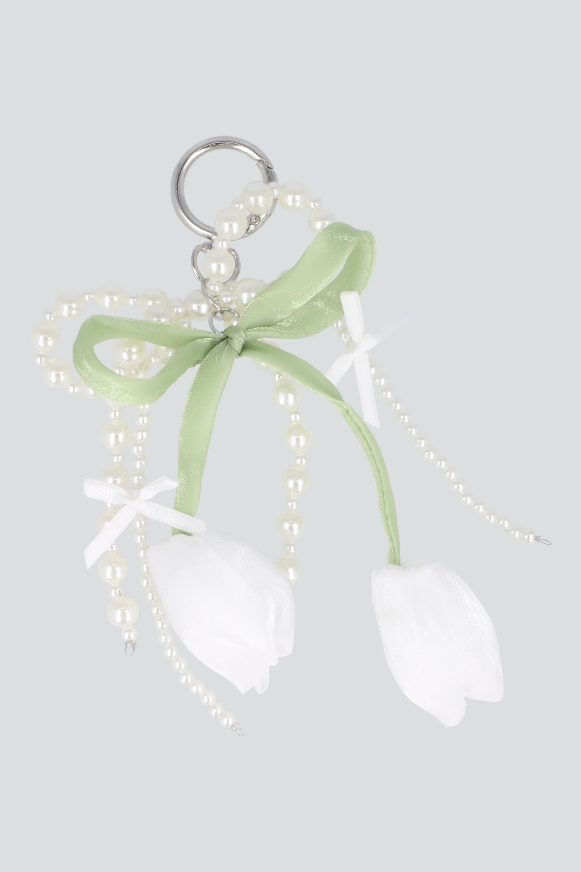LLavero tulipanes perlas