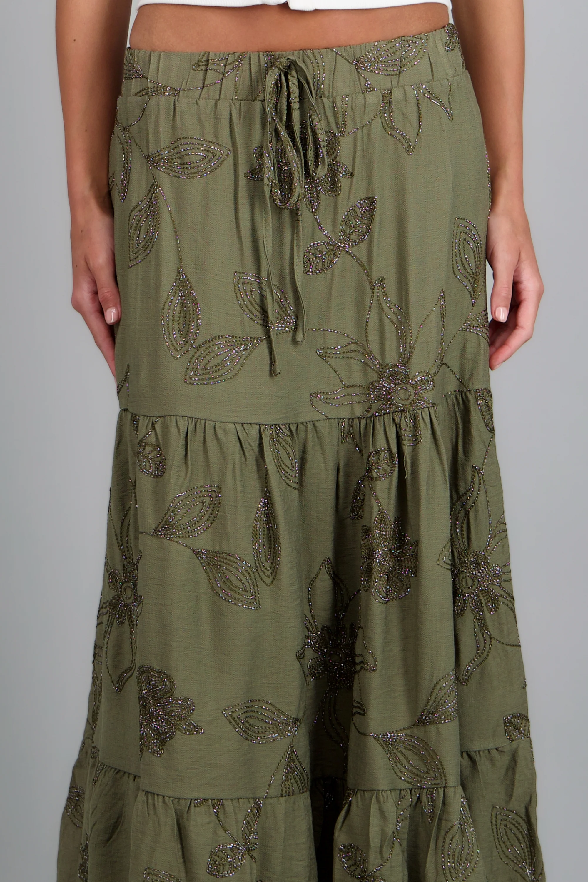 Maxi falda de flores luminosas - Image 7