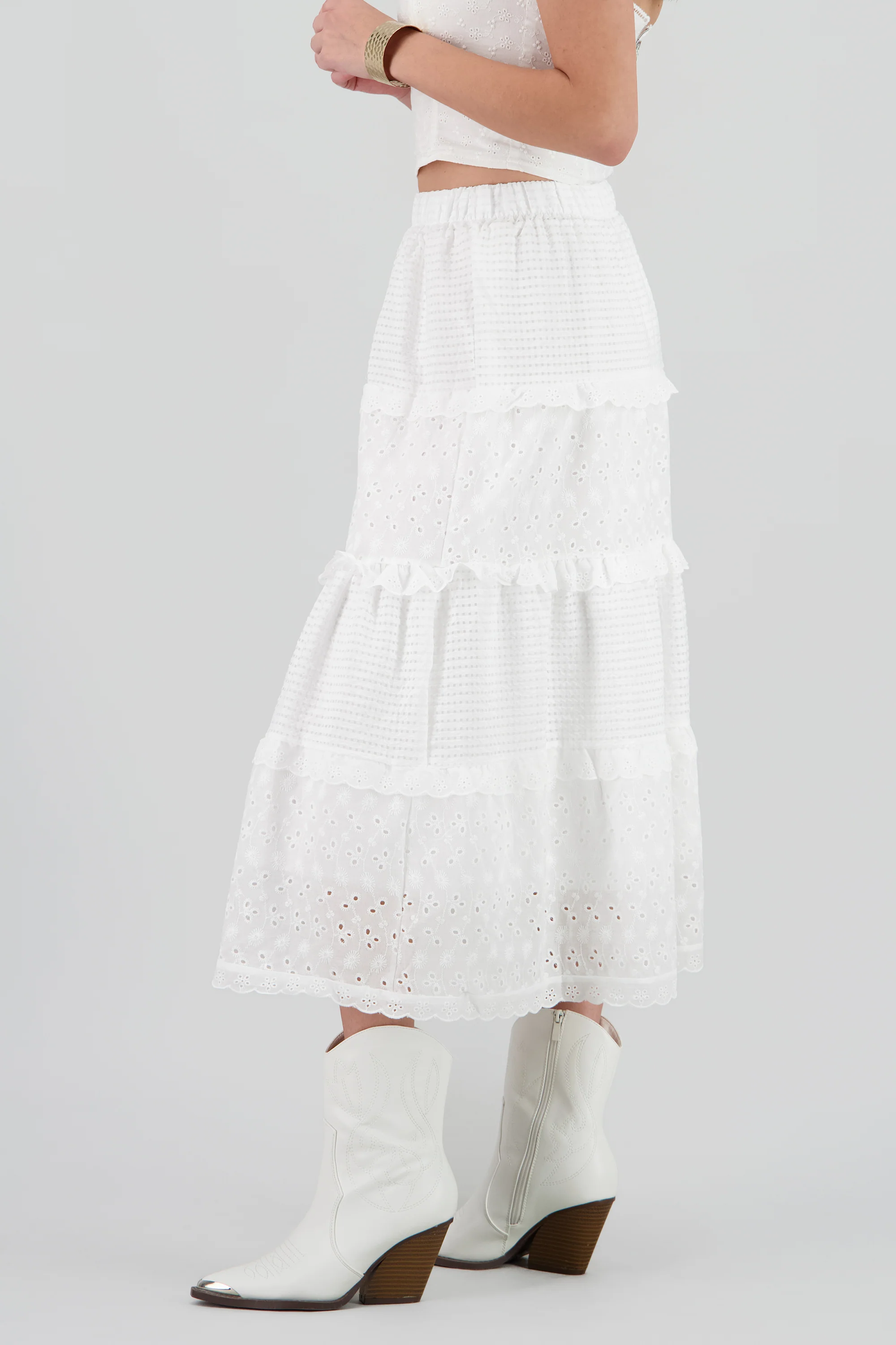 Maxi falda detalle bordado - Image 3
