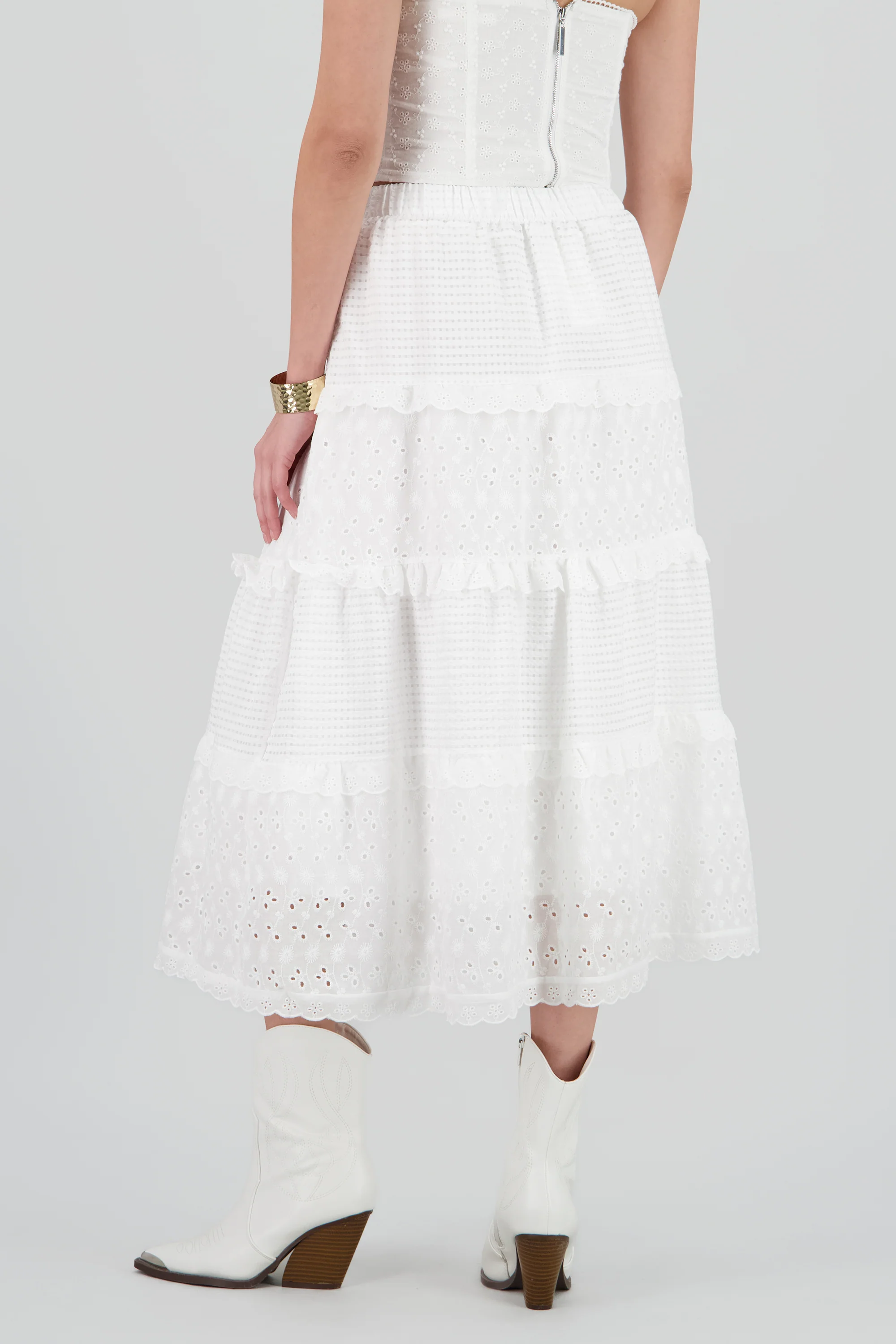 Maxi falda detalle bordado - Image 4