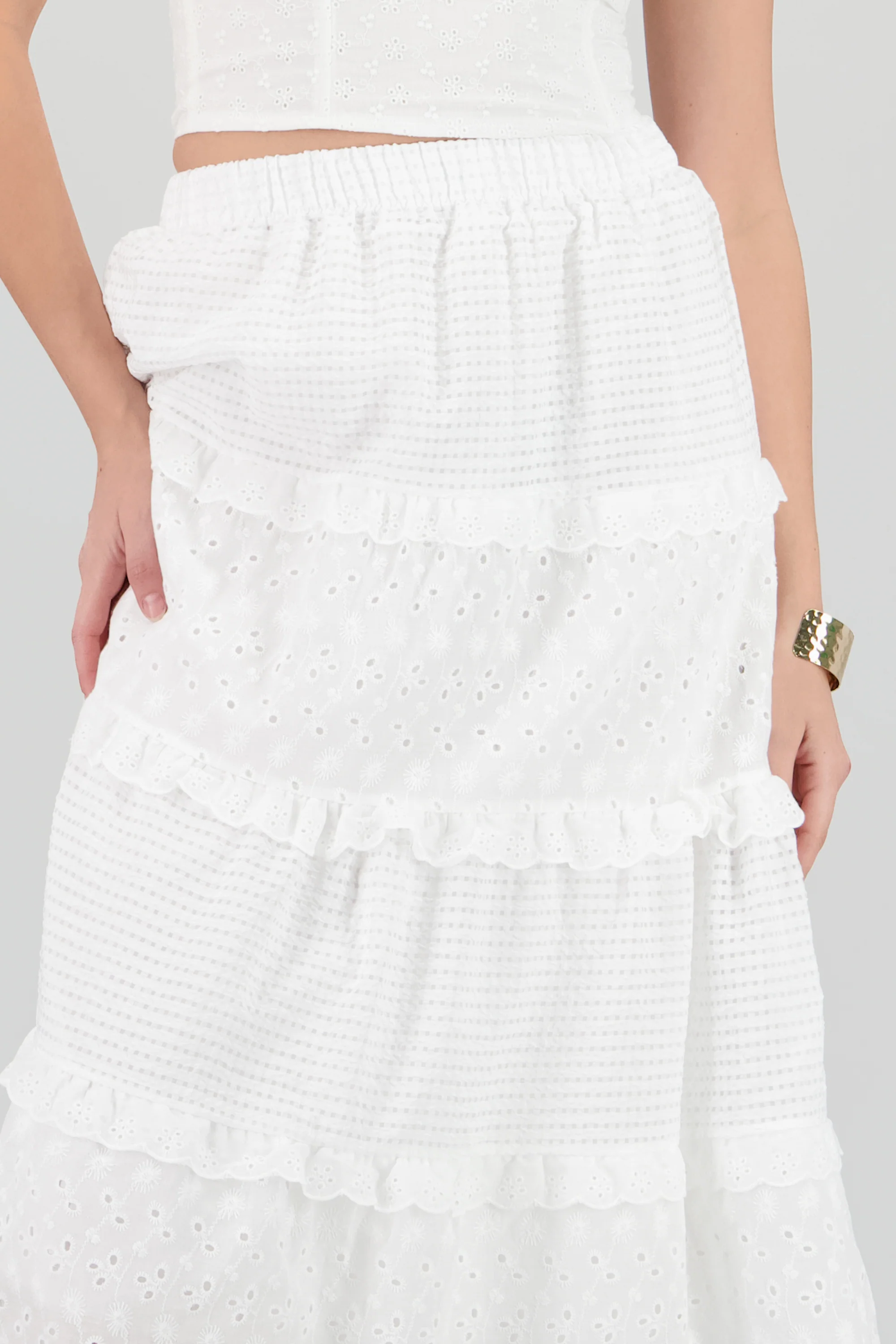 Maxi falda detalle bordado - Image 5
