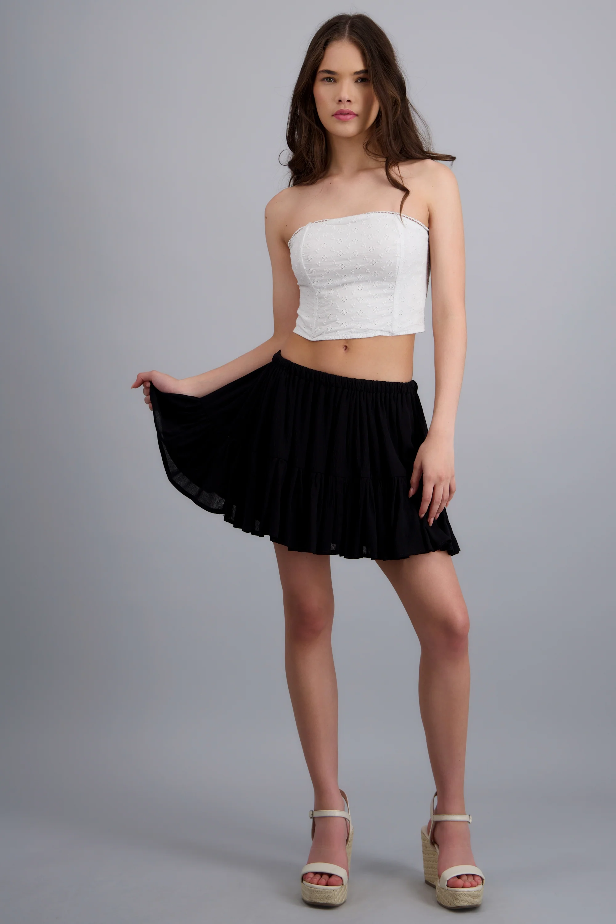Mini falda fluida