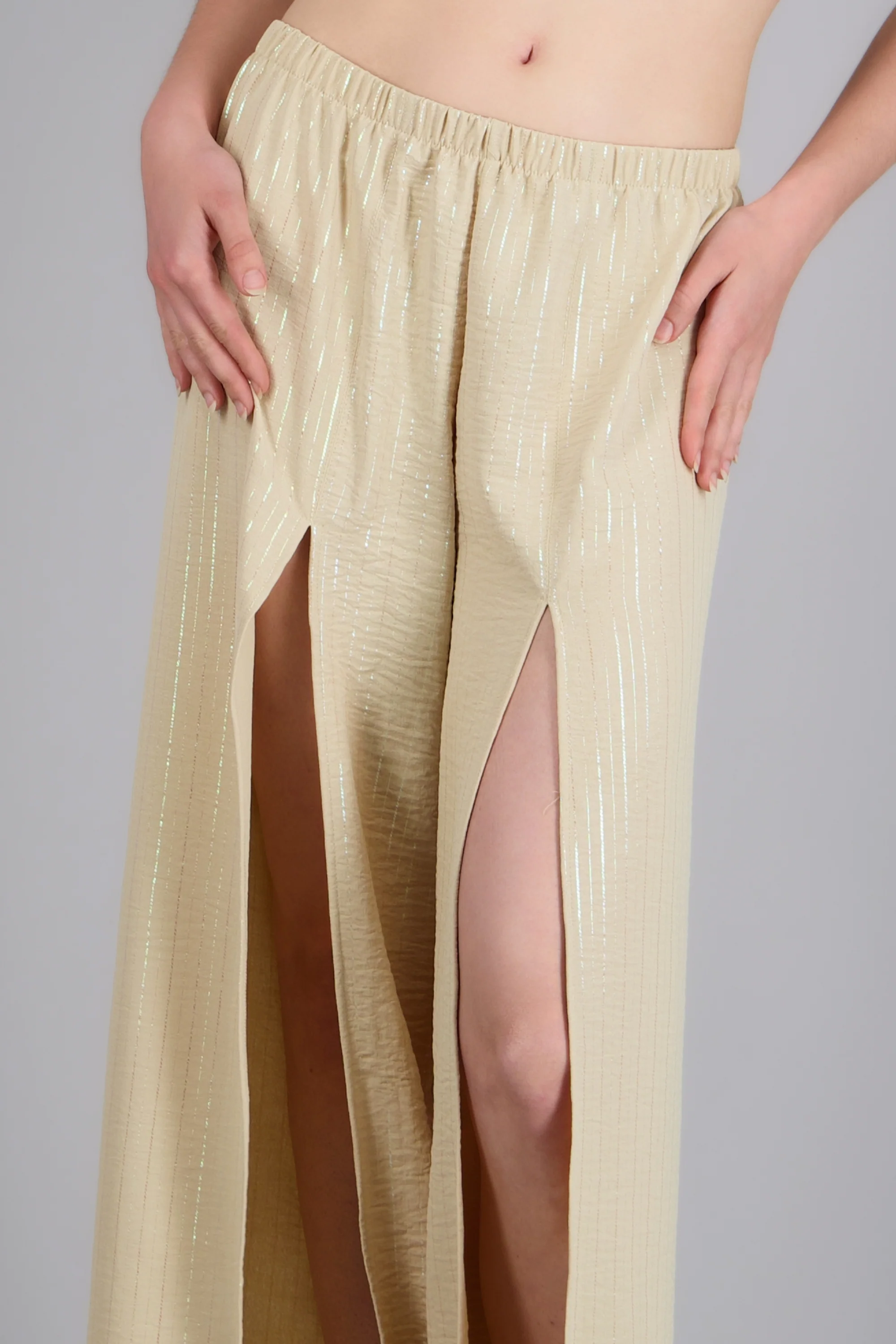 Pantalon aberturas rayas efecto - Image 5