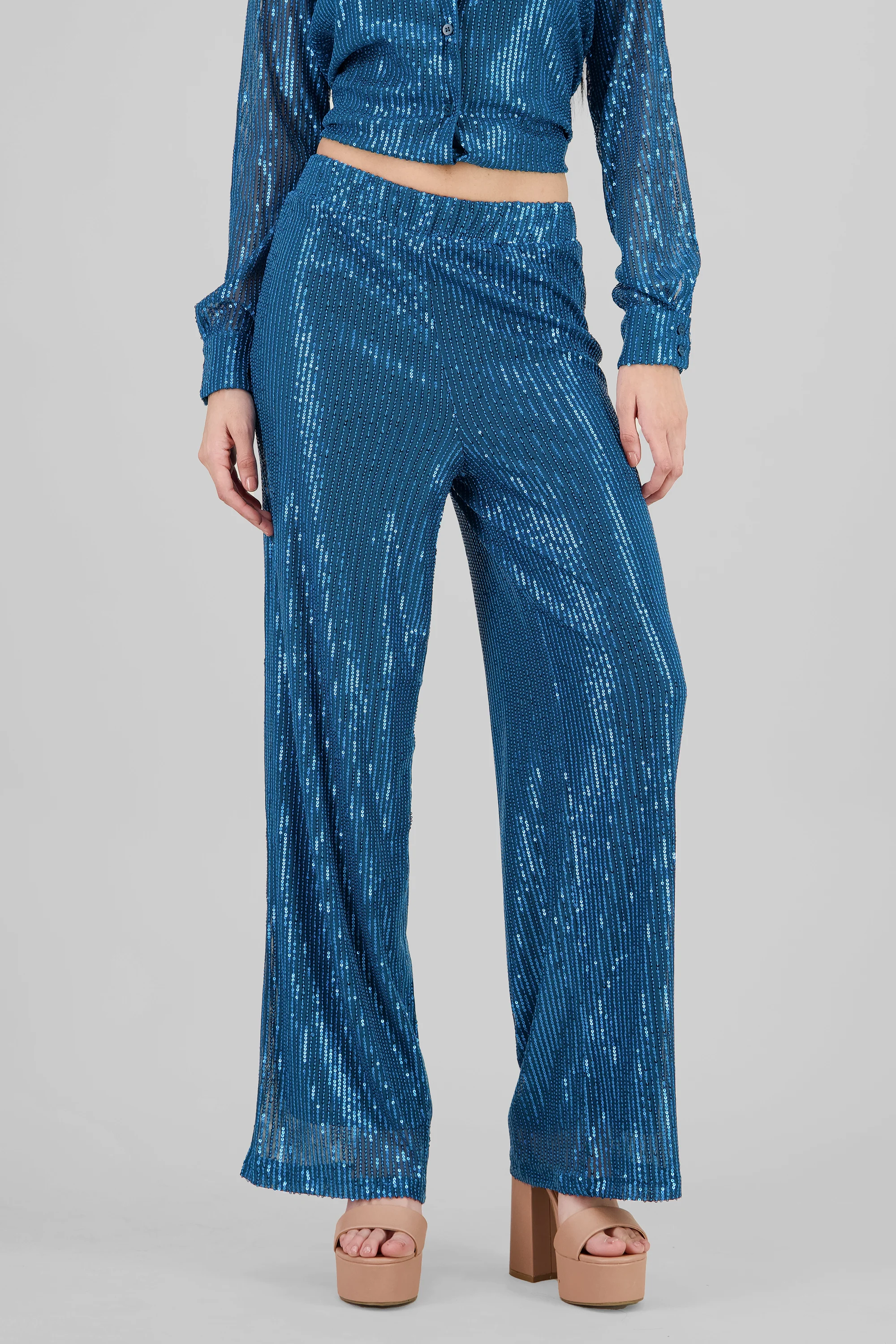 Pantalon amplio brillos - Image 2