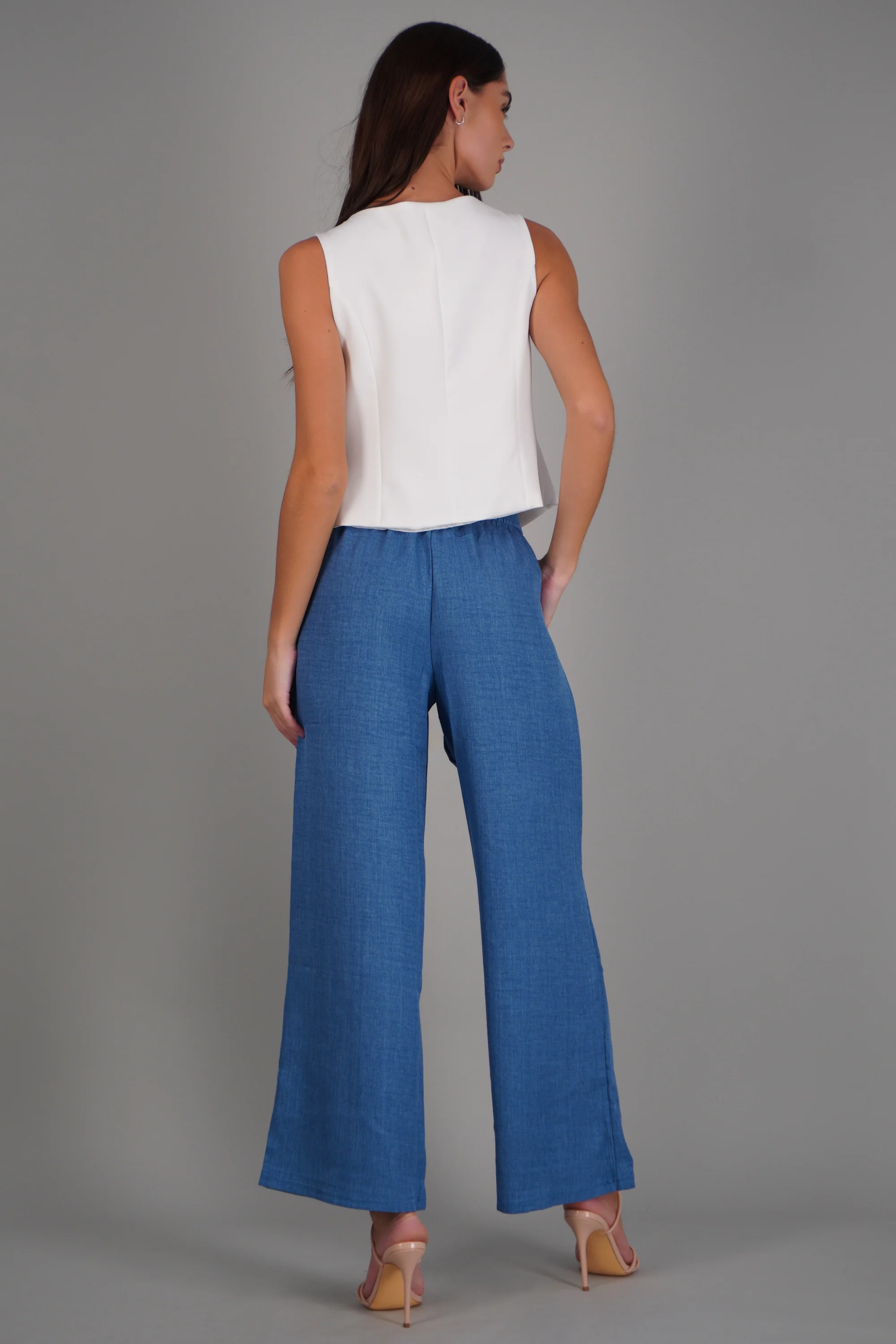 Pantalon amplio detalle pretina - Image 4