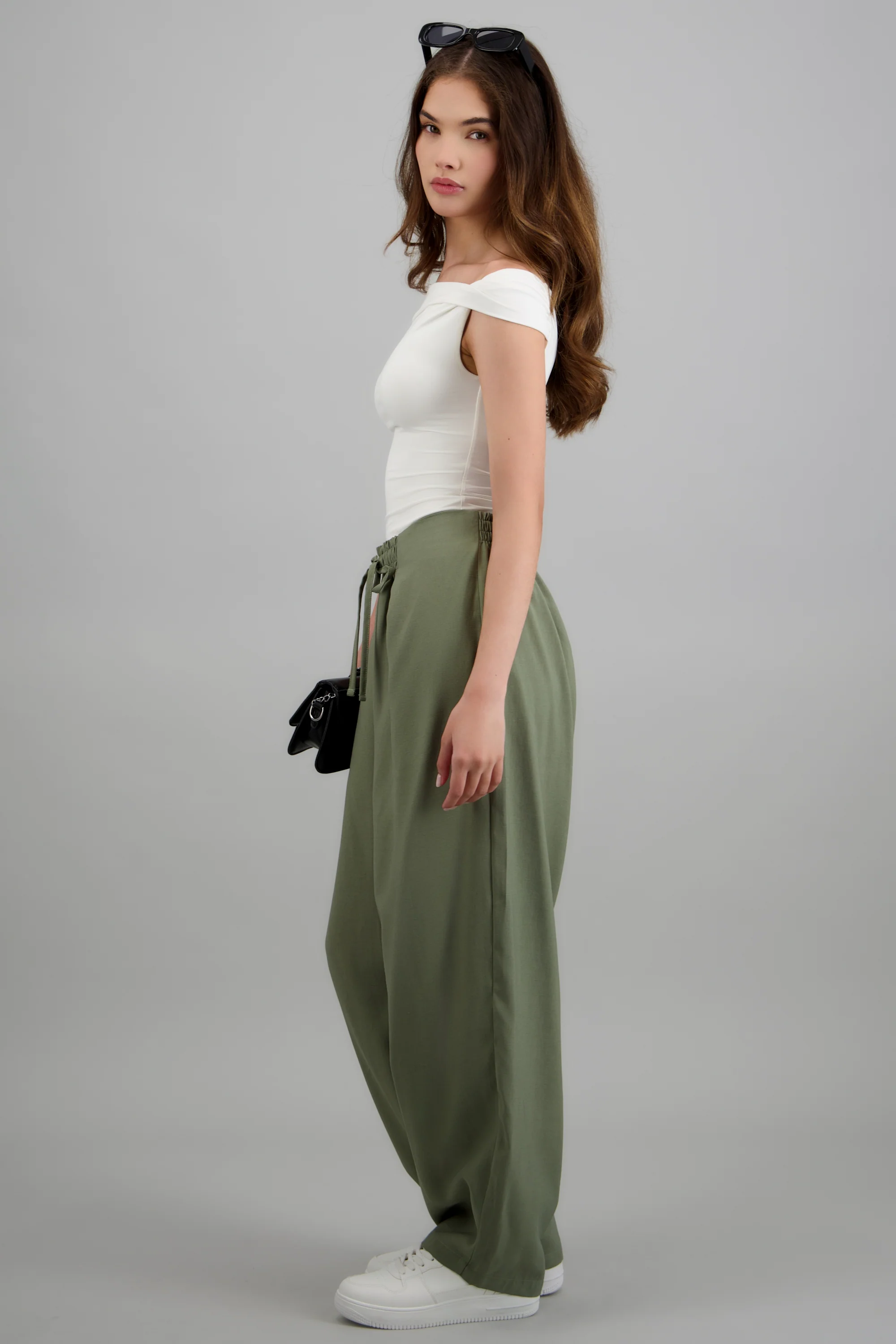 Pantalon amplio detalle pretina elastica - Image 2