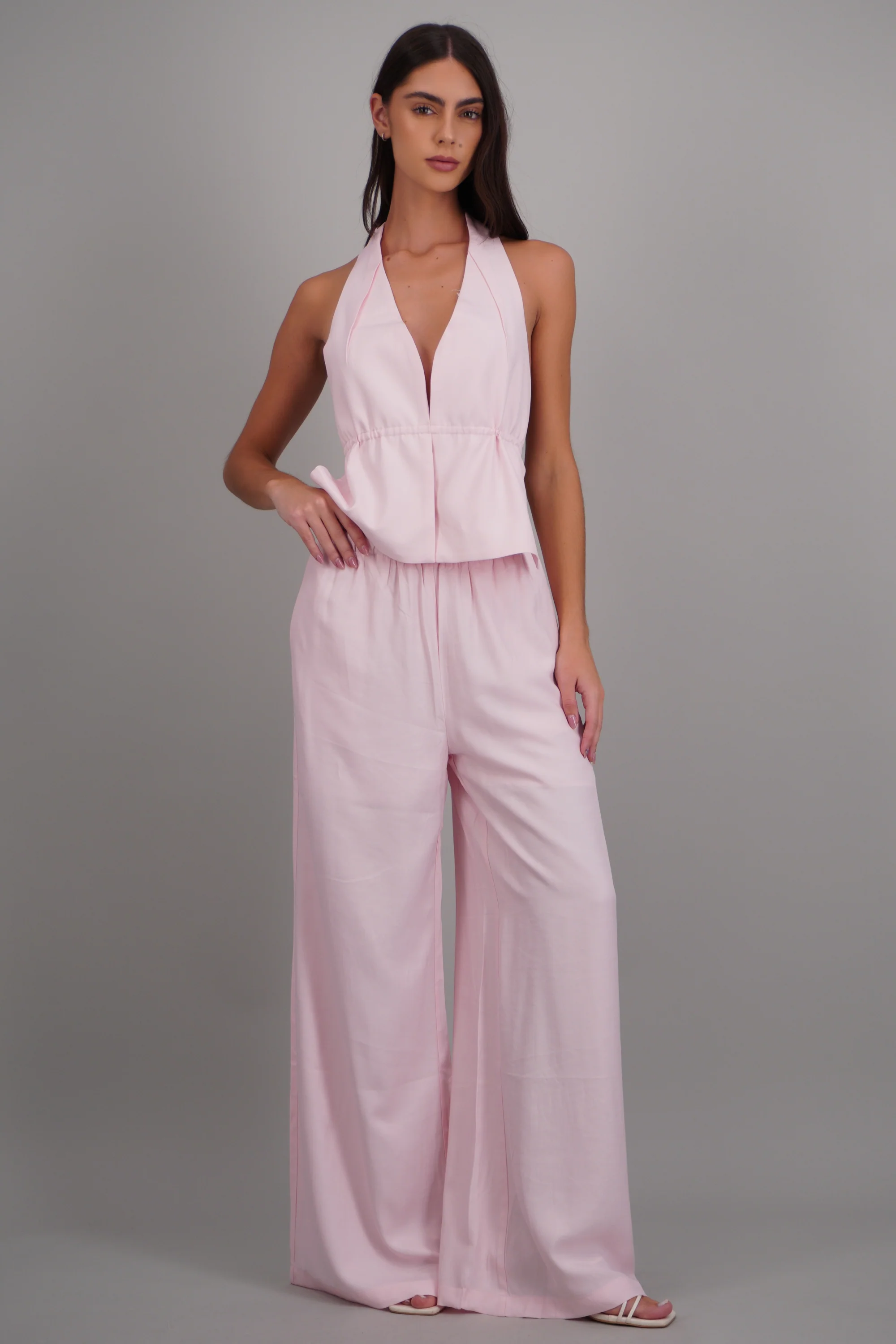 Pantalon amplio detalle resorte