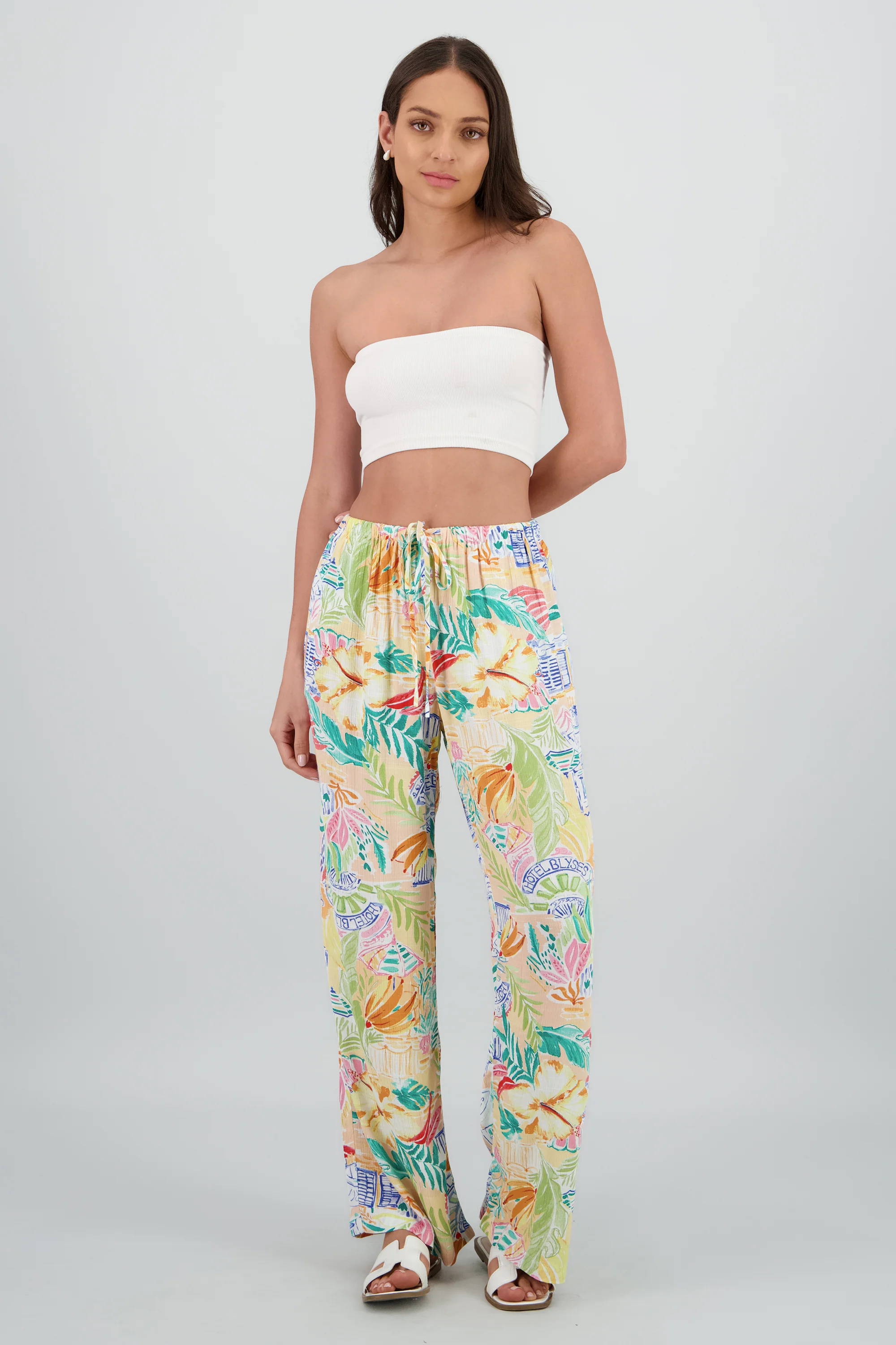 Pantalon amplio estampado