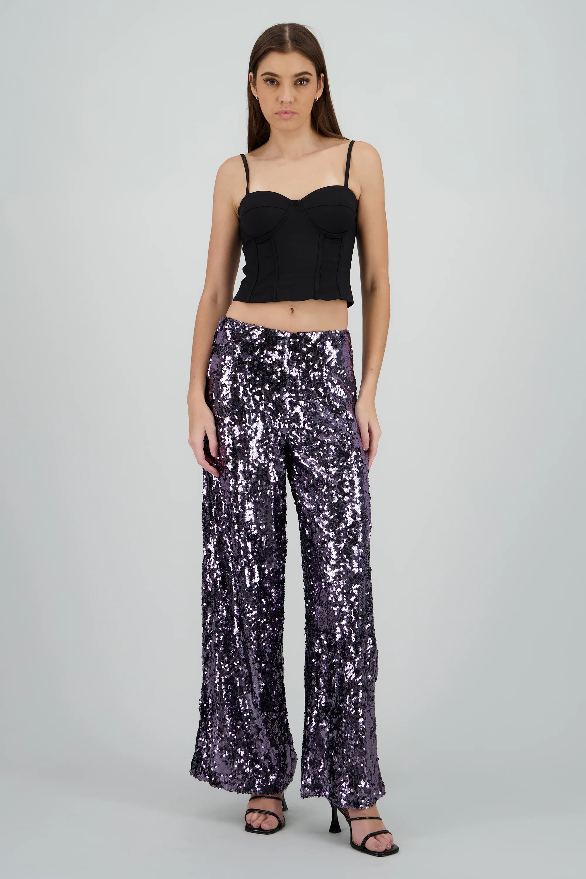 PANTALON AMPLIO LENTEJUELAS
