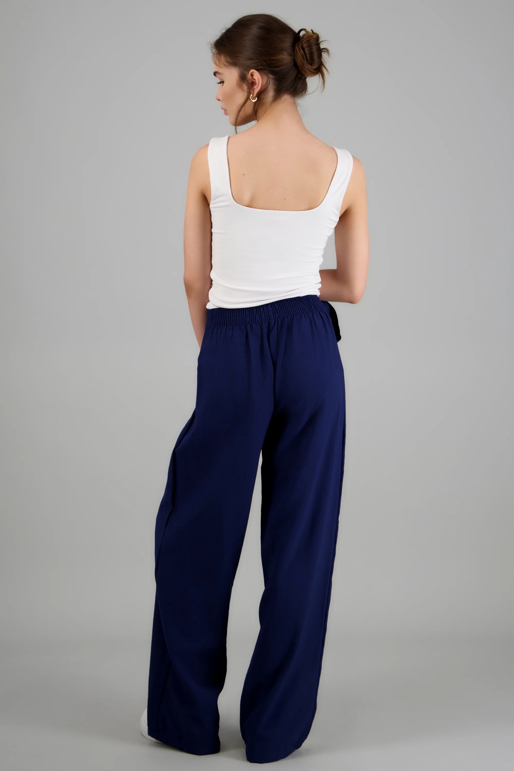 Pantalon amplio pretina detalle moño - Image 2
