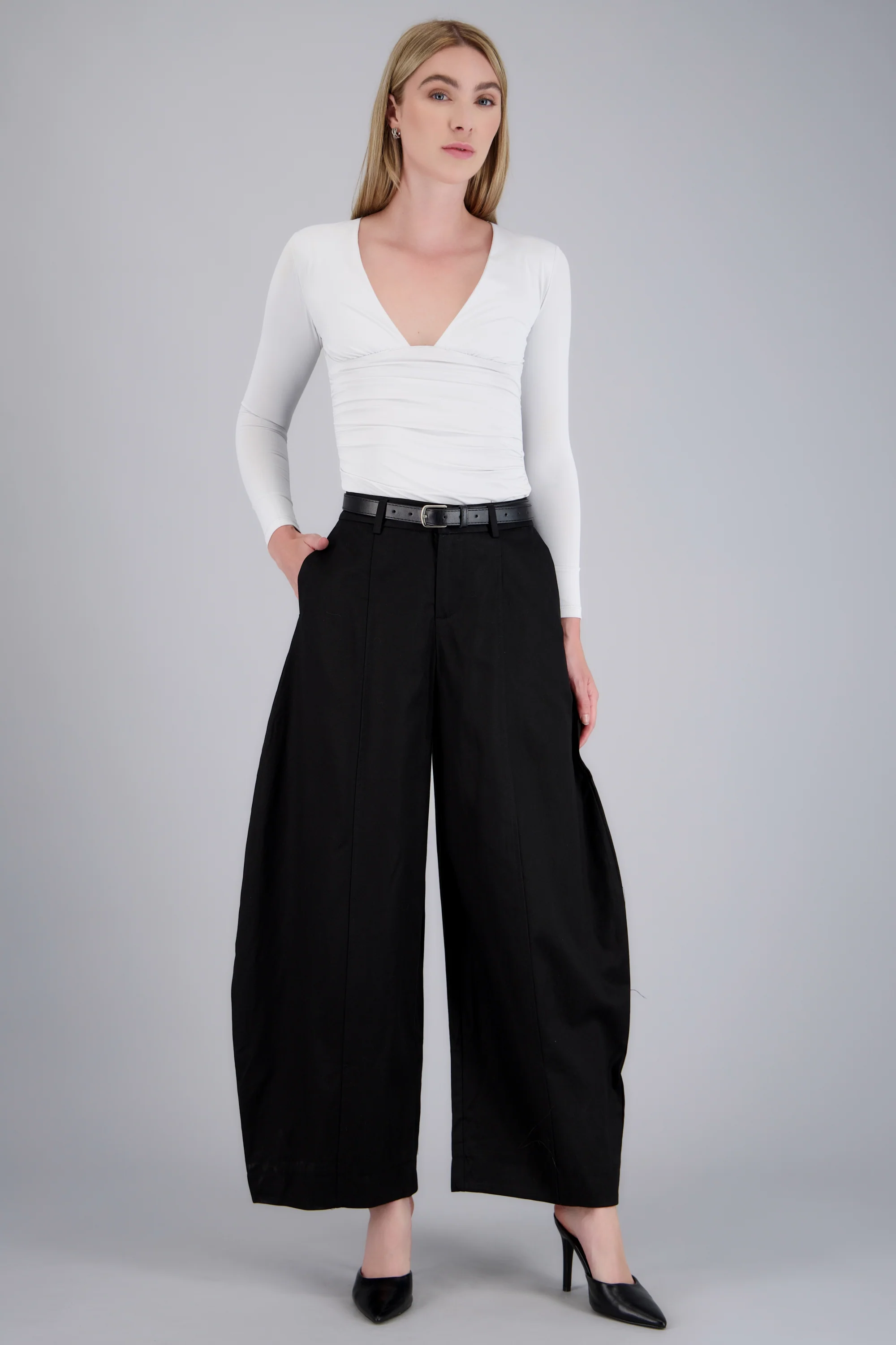 Pantalon baggy liso - Image 2