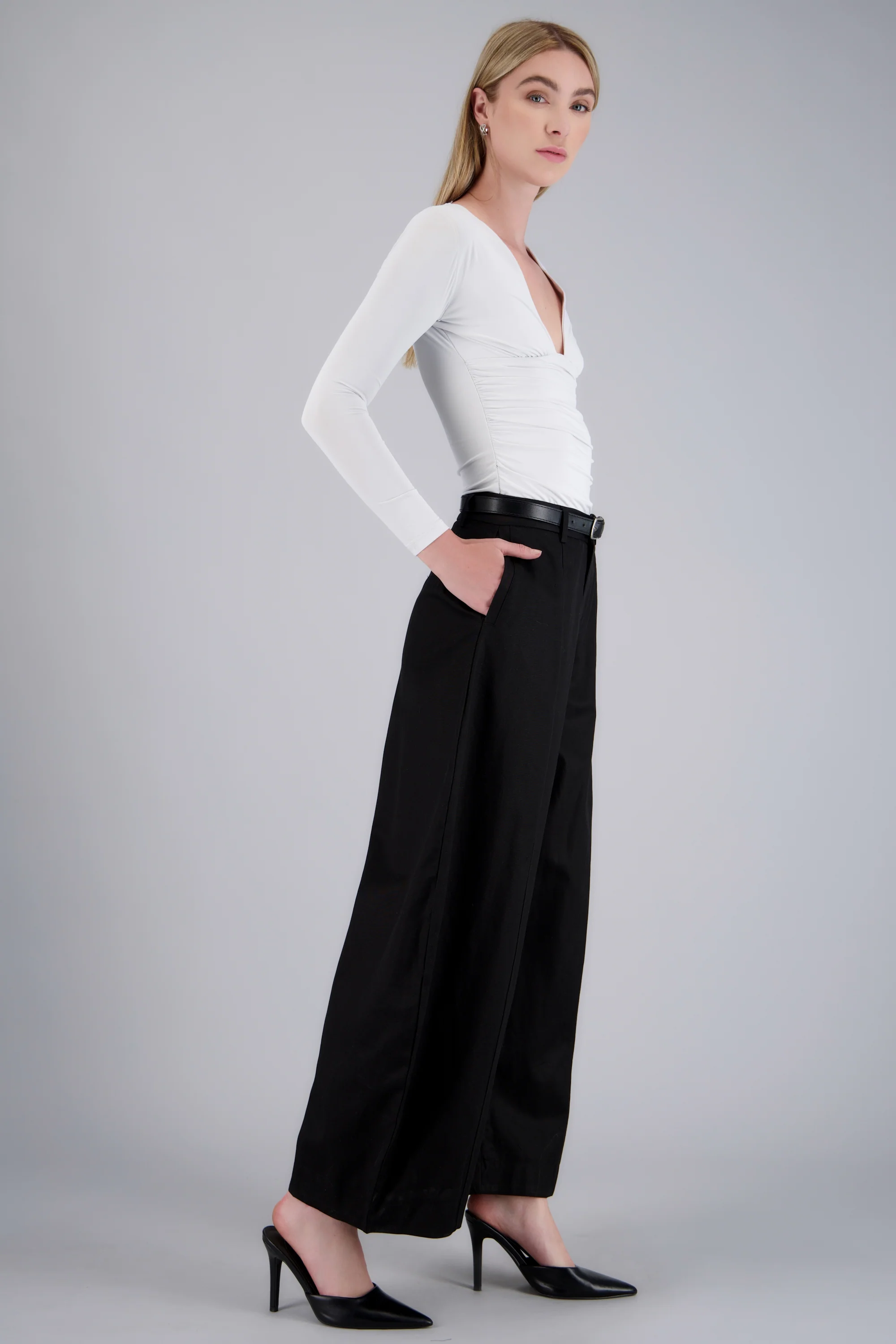 Pantalon baggy liso - Image 3