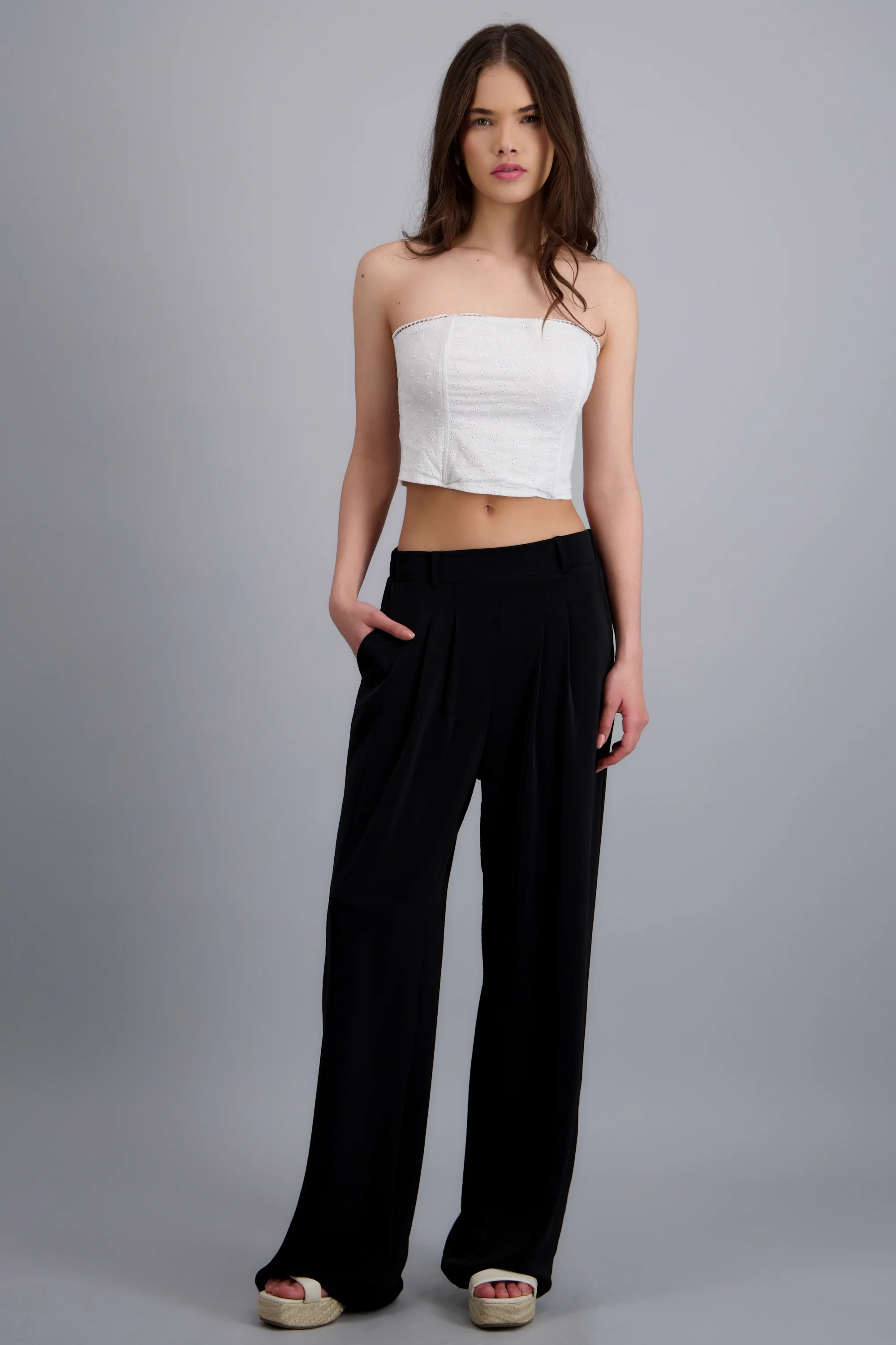 Pantalon con pinzas amplio - Image 2