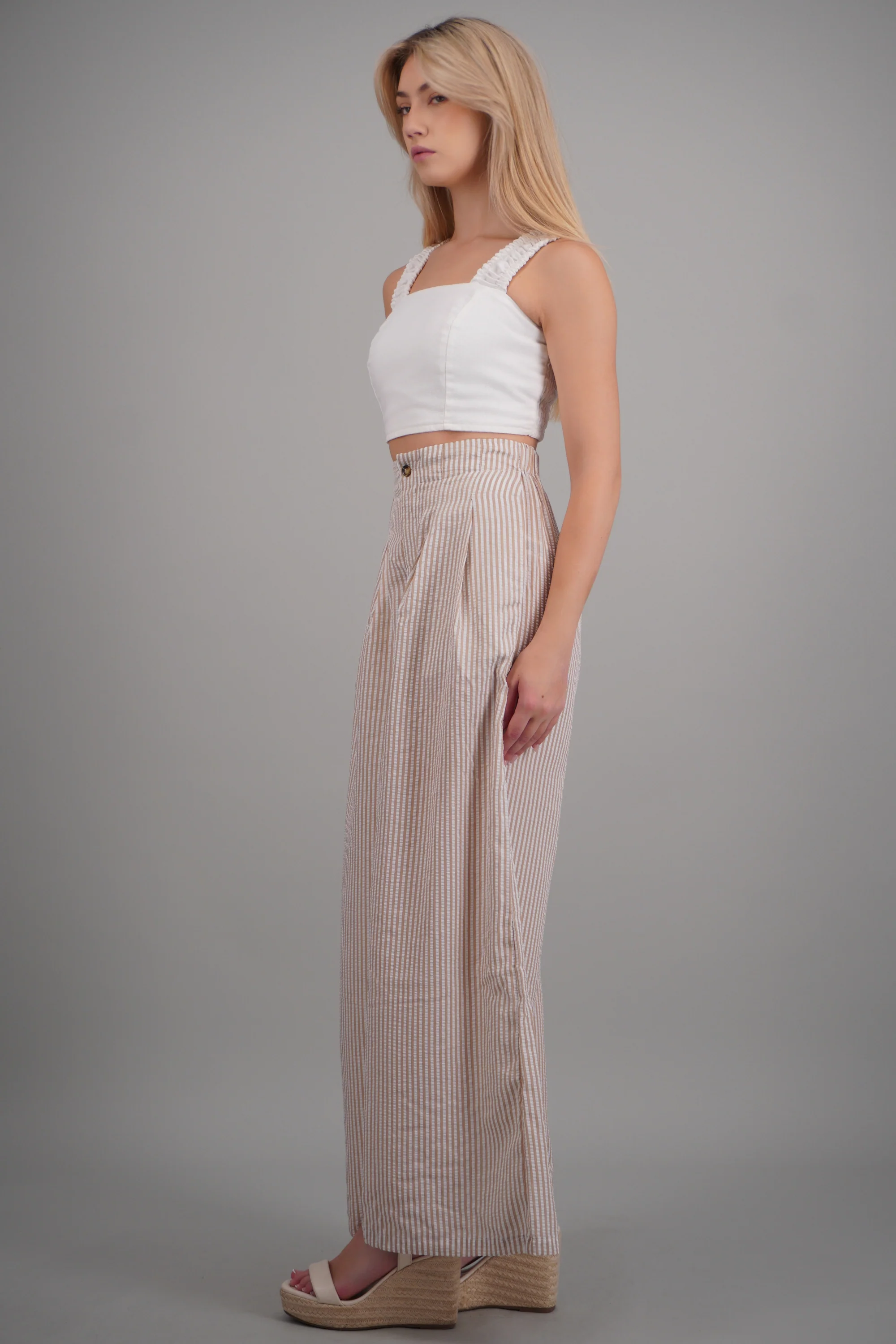 Pantalón de rayas detalle pinzas - Image 3