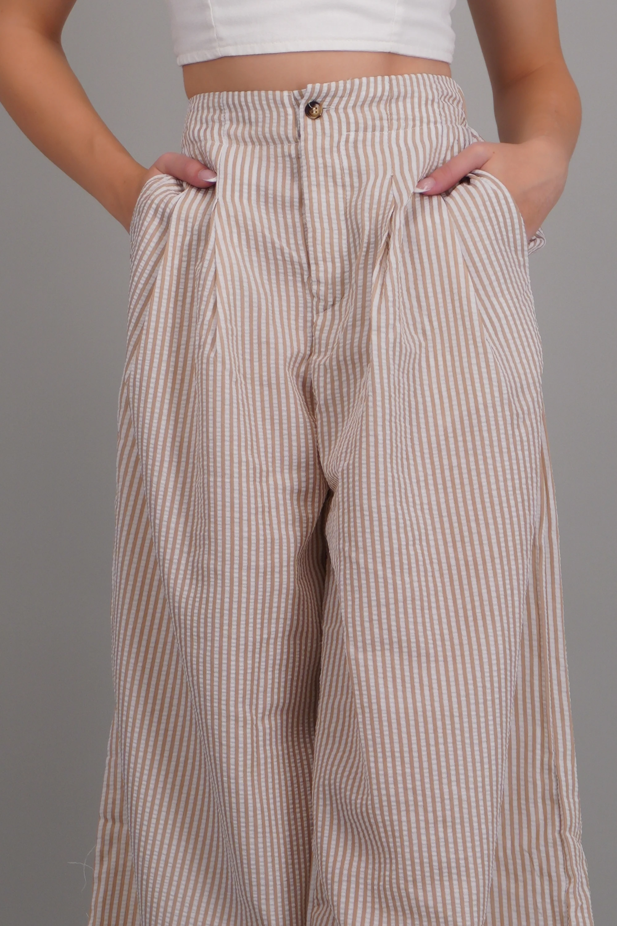 Pantalón de rayas detalle pinzas - Image 5