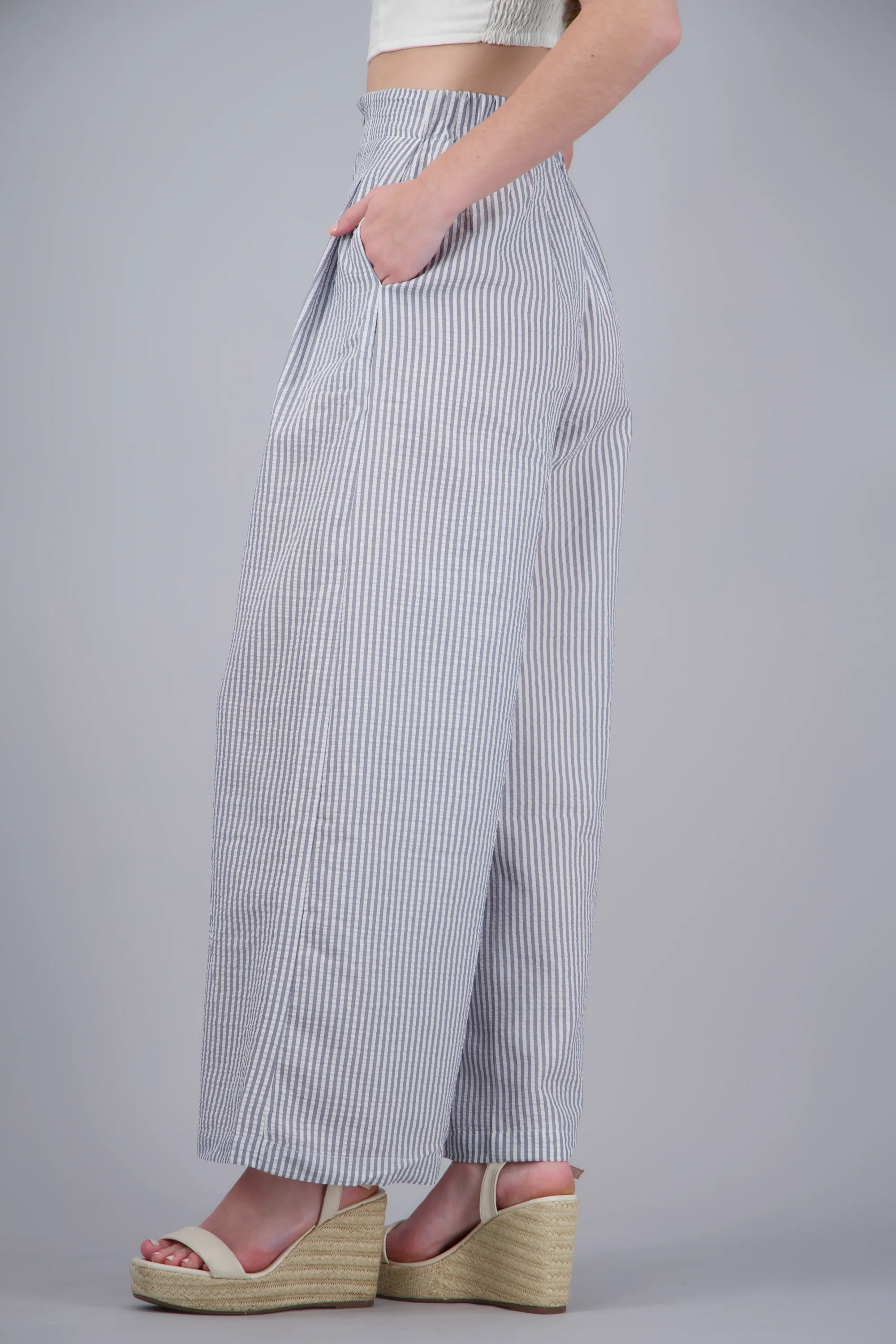 Pantalón de rayas detalle pinzas - Image 3