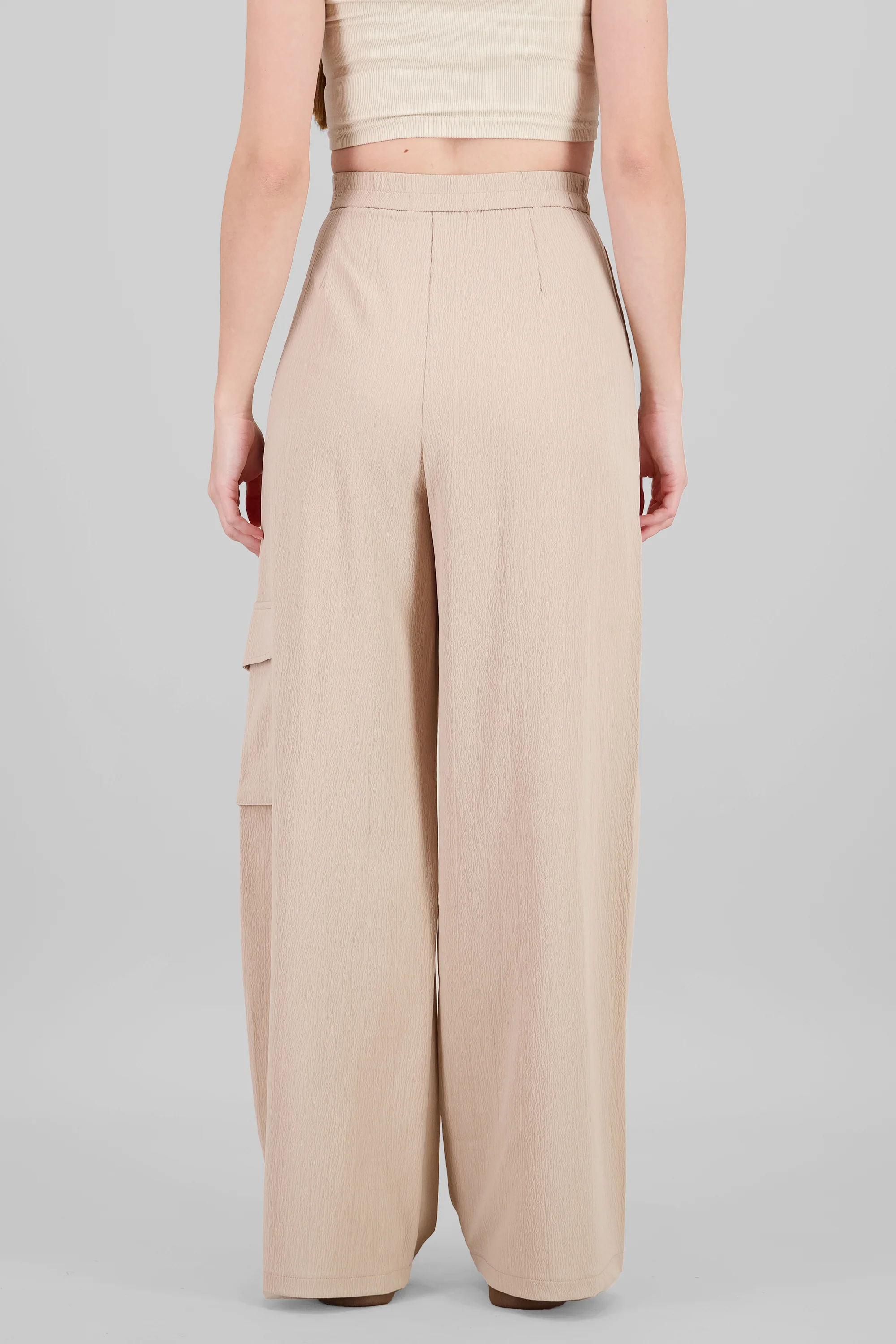 Pantalon de vestir con bolsa cargo - Image 4