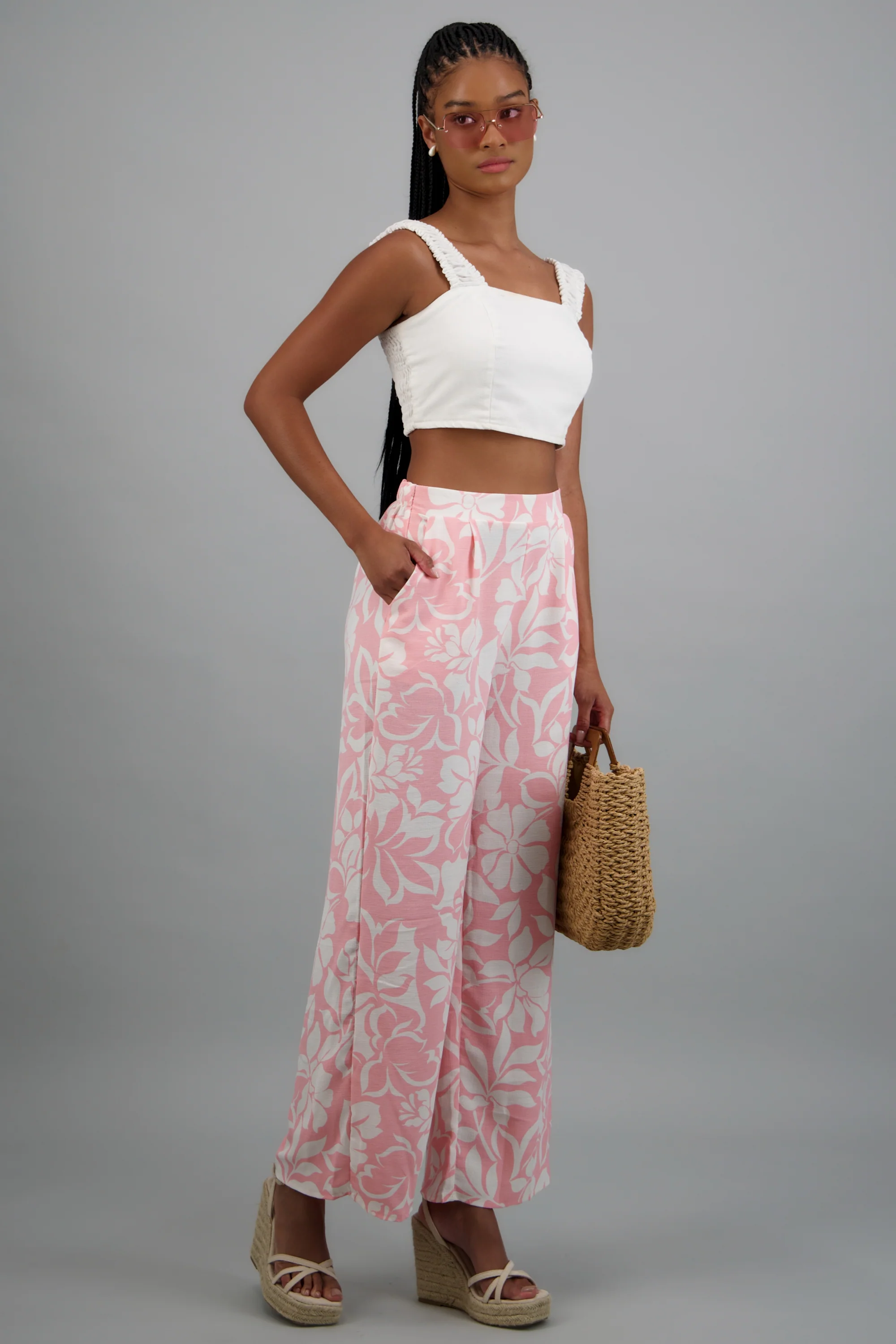 Pantalon detalle pinzas estampado - Image 2